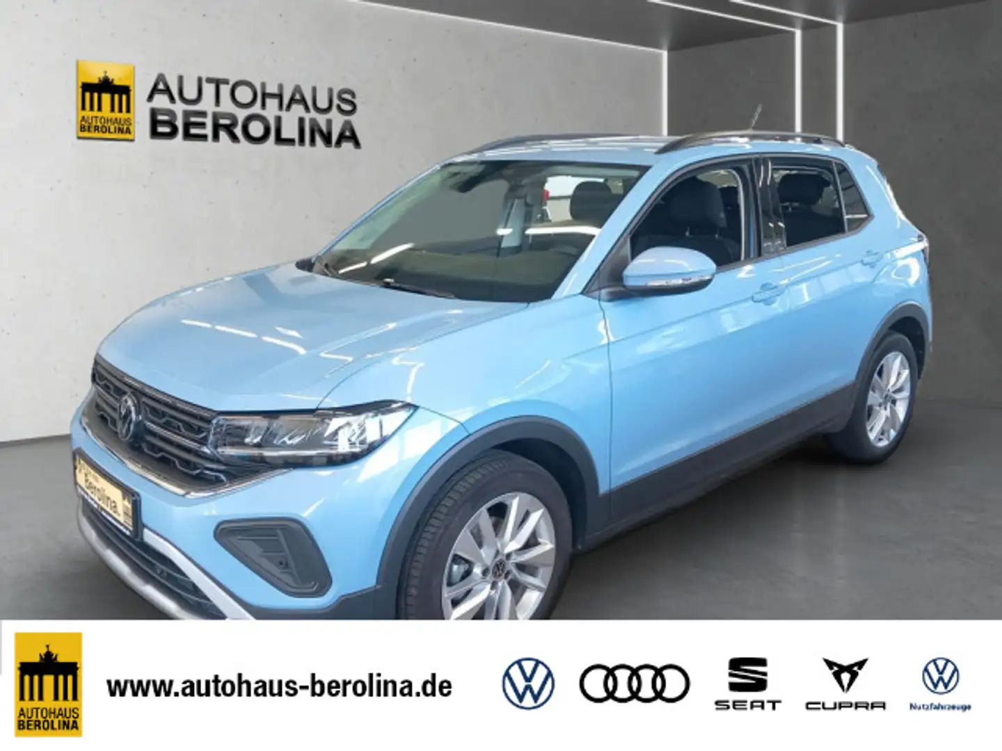 Volkswagen T-Cross 1.0 TSI Life DSG *R-CAM*SHZ*App-Connect* Blau - 1
