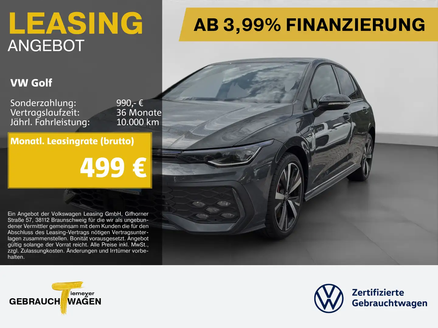 Volkswagen Golf GTE GTE FACELIFT LM18 IQ.LIGHT HuD ASSIST Grau - 1