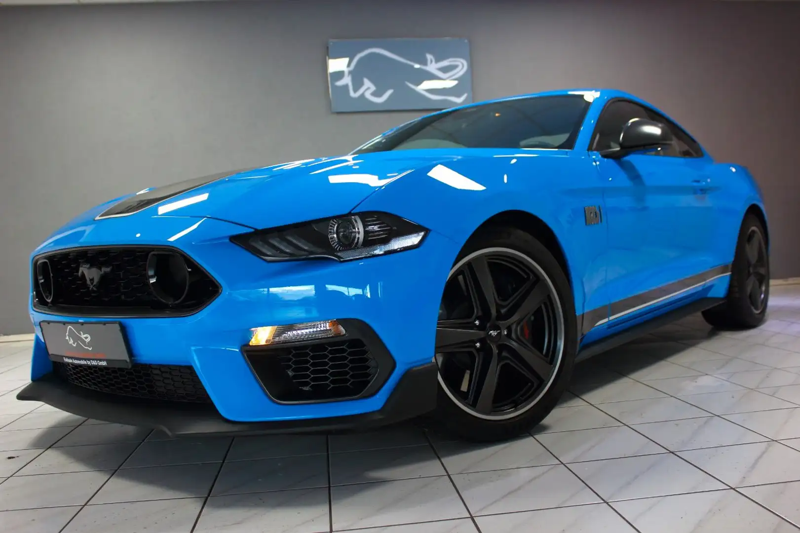 Ford Mustang 5.0 10G MACH 1~DEUTSCH+UNFALLFREI+RECARO Blau - 1