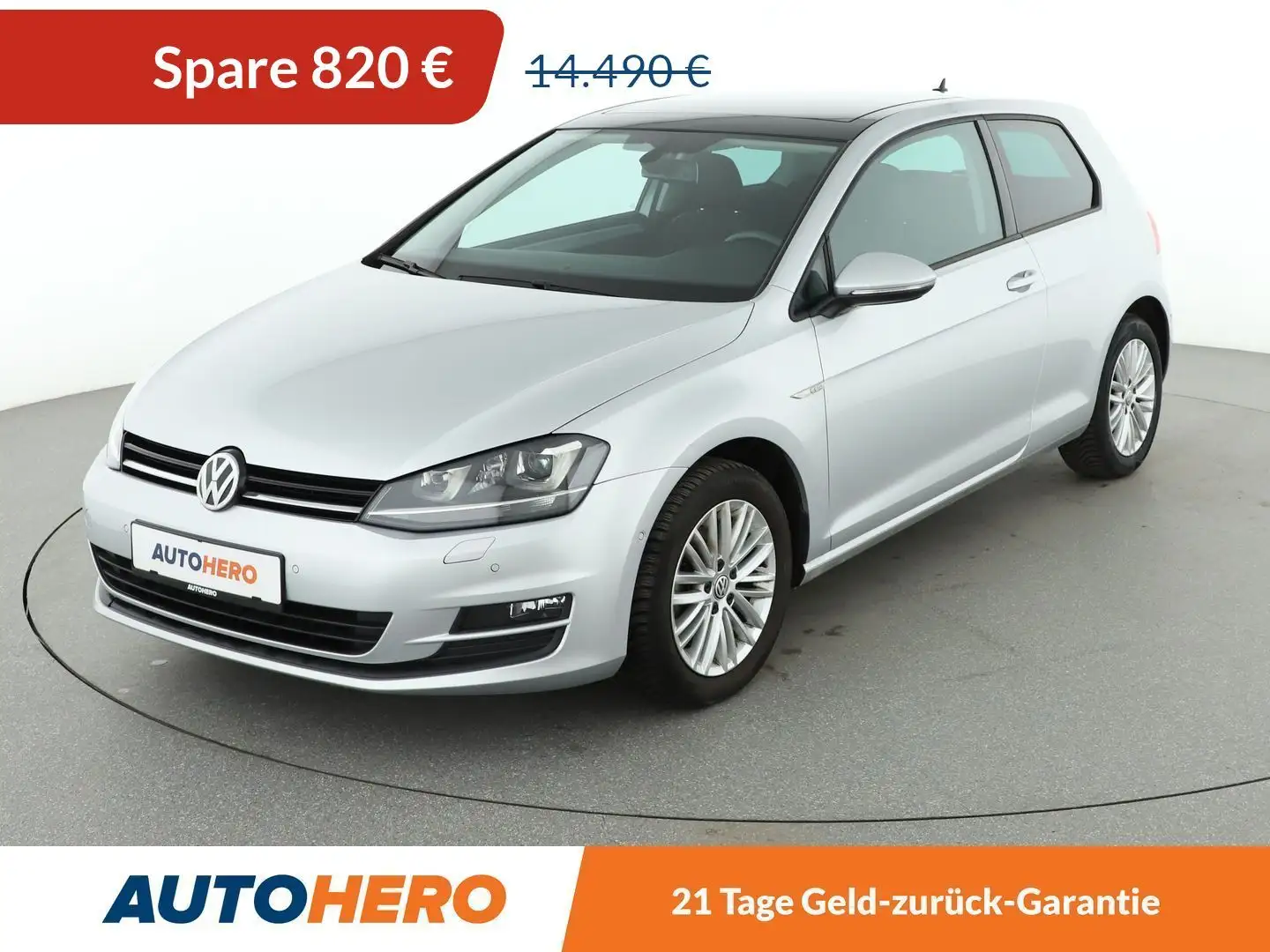 Volkswagen Golf 1.4 TSI Cup BMT Aut.*NAVI*BI-XENON*TEMPO*PDC*SHZ* Zilver - 1