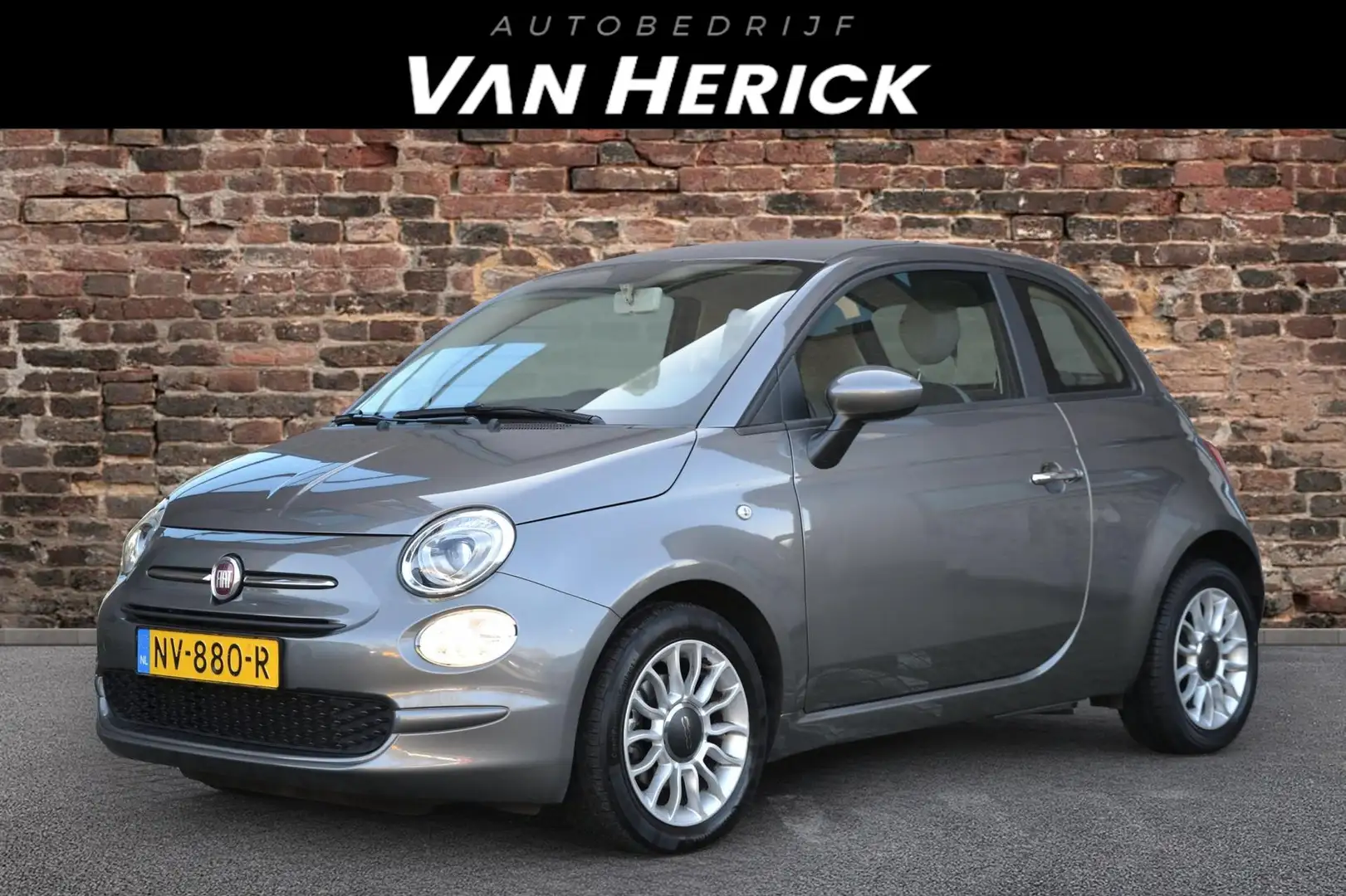 Fiat 500 0.9 TwinAir Turbo Popstar | Airco | LM Velgen| NAP Szary - 1