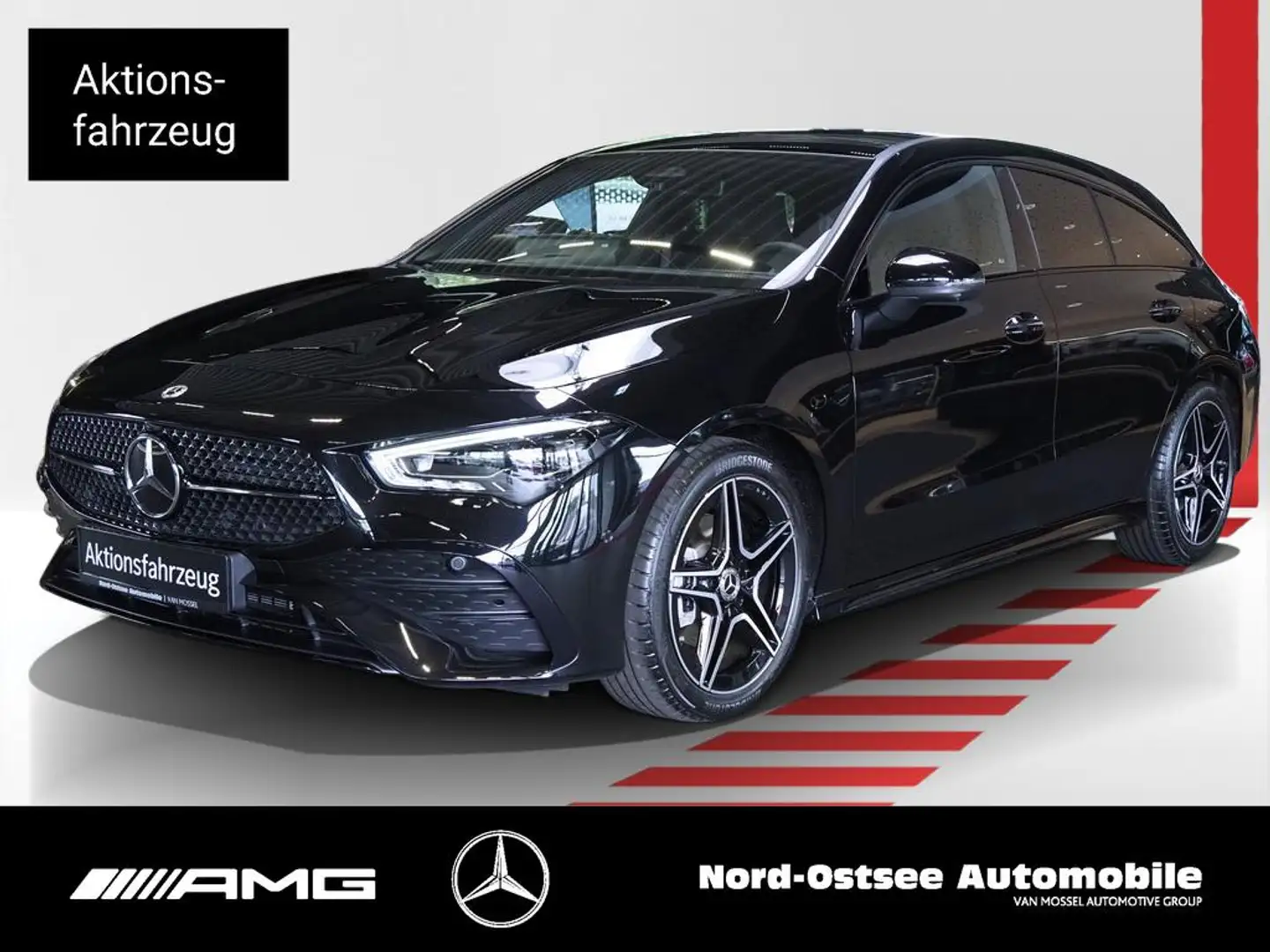 Mercedes-Benz CLA 180 SB AMG NIGHT PANO MEMORY MULTIBEAM 360° Schwarz - 1
