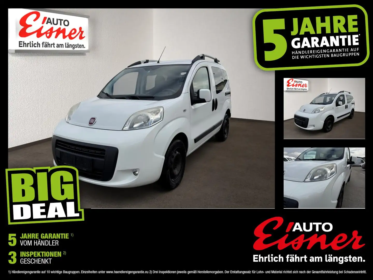 Fiat Qubo 1.4 TOP Zustand ! Wit - 1