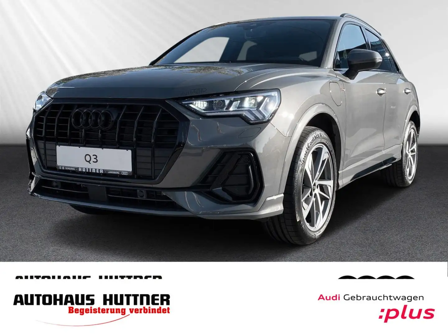 Audi Q3 45 TFSI e S line S tr. AHK ACC Matrix  R-Kam. Grau - 1