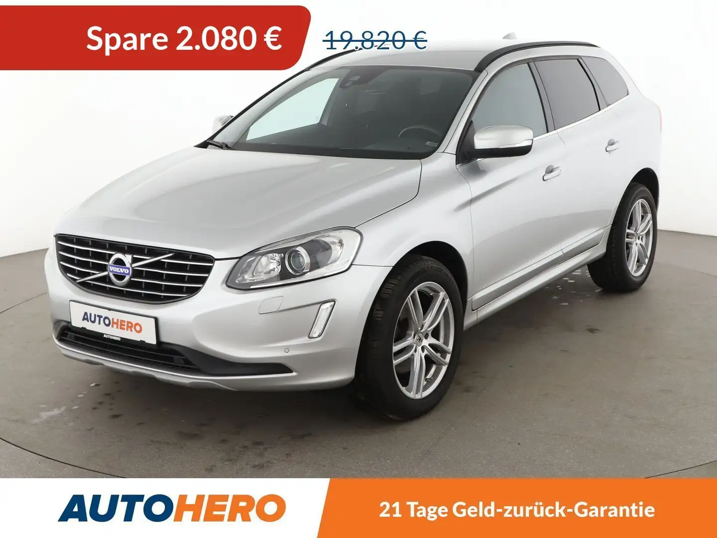 Volvo XC60 2.0 D4 Momentum 2WD Aut.*NAVI*PDC*SHZ*TEMPO*KLIMA* Silber - 1