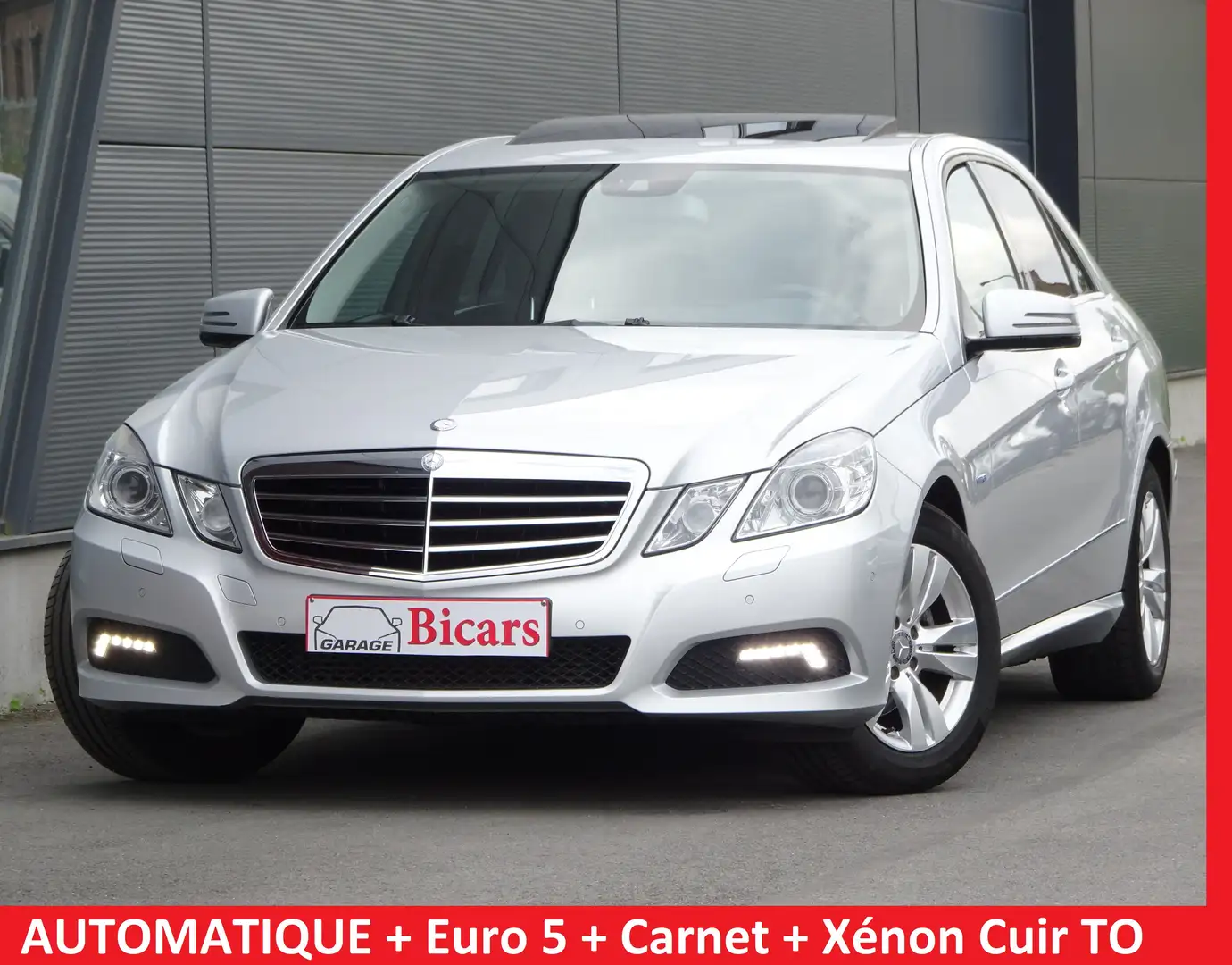 Mercedes-Benz E 200 CDI 💯*Avantgarde* 🇩🇪 AUTO XENON CUIR GPS Zilver - 1