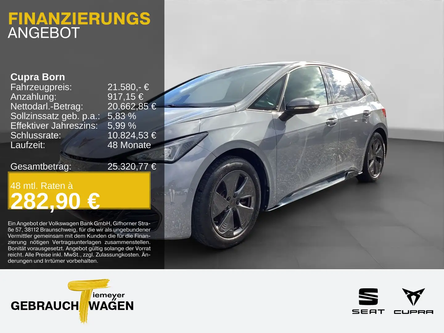 CUPRA Born 150kW PILOT-M KAMERA NAVI KEYLESS LED Gris - 1