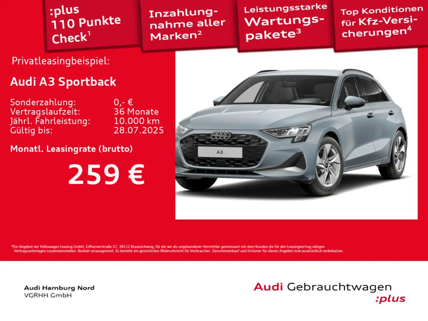 Audi A3 30 TFSI S line S tronic AHK Nav ACC Gris - 1