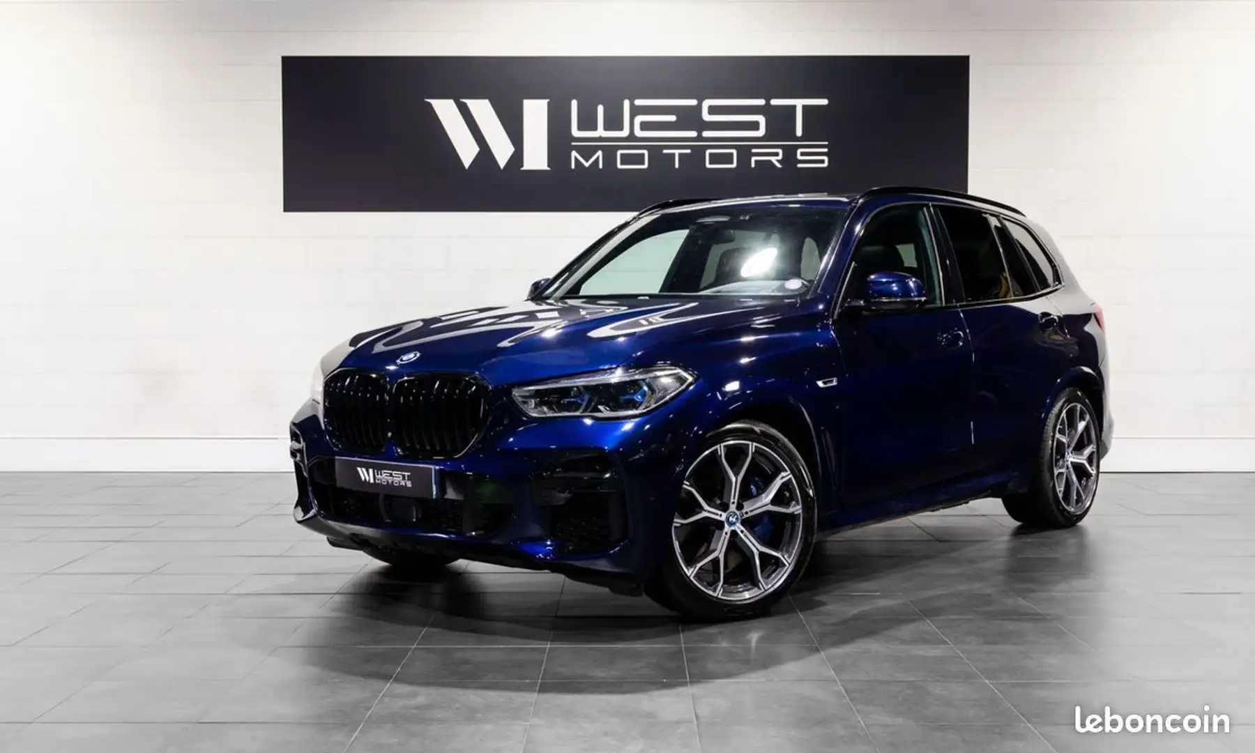 BMW X5 xDrive 45e MSPORT 3.0 394 Origine France Susp.pneumatique Toit pano Laser Aff. Tête haute Caméras 360° 720EMOIS Blau - 1