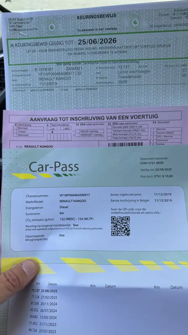 Renault Kangoo Maxi_Gekeurd+1jaar garantie_4900€netto Wit - 2