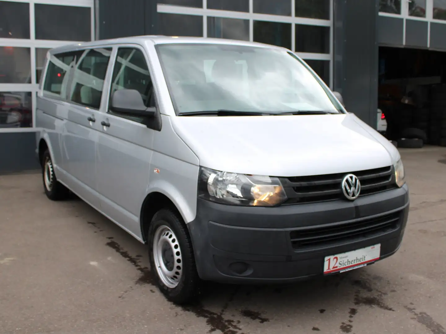 Volkswagen T5 Kombi lang+9Sitzer+Klima+NAVI+ Argintiu - 2