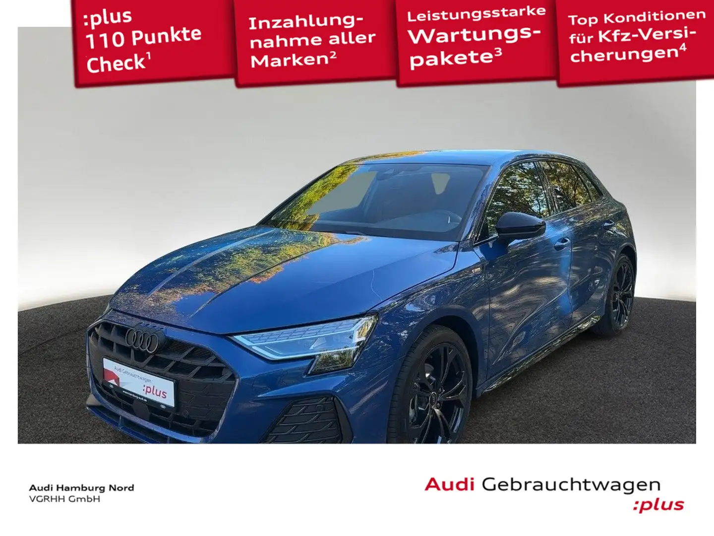 Audi A3 35 TFSI S tronic S line Navi Sound Bleu - 1