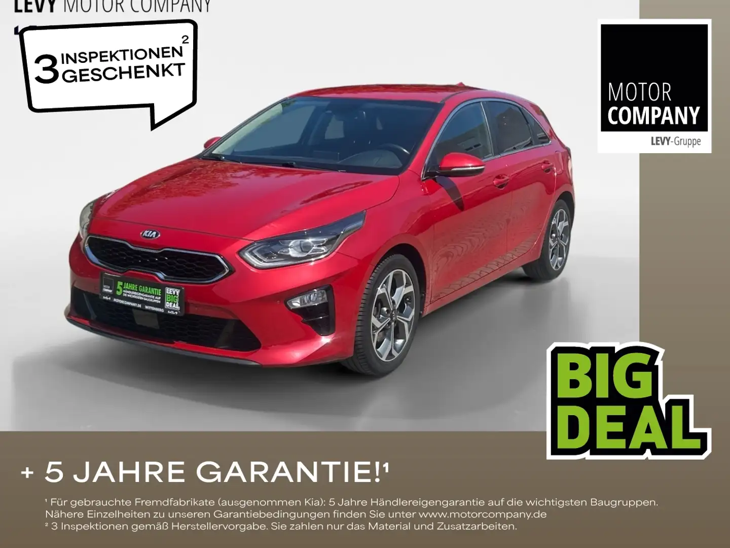 Kia Ceed / cee'd Ceed 1.6 CRDi Spirit ACC FLA ParkAss. SpurH LM Rot - 1