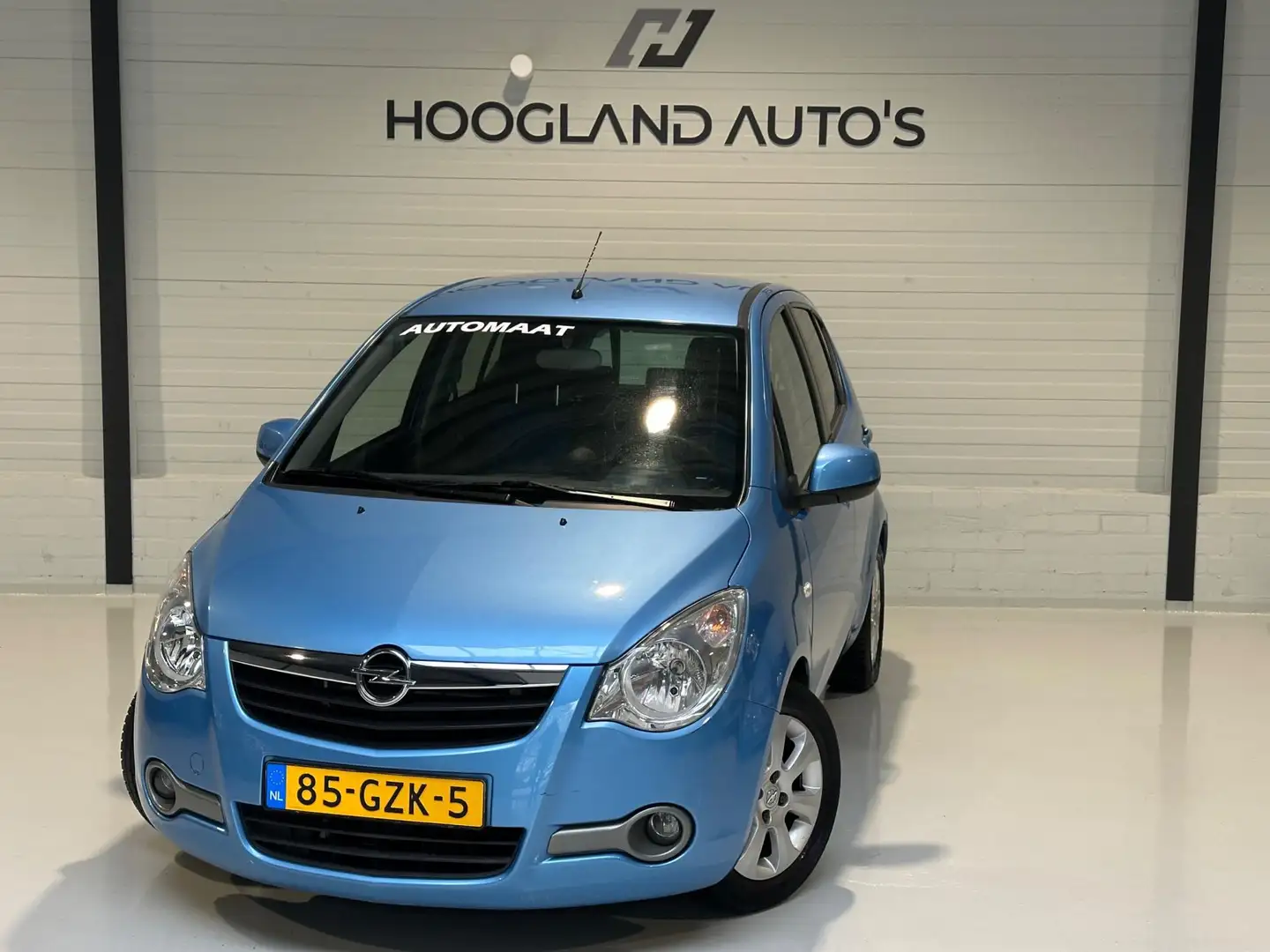 Opel Agila 1.2 Enjoy 2008 Automaat Nieuwe APK NAP Bleu - 2