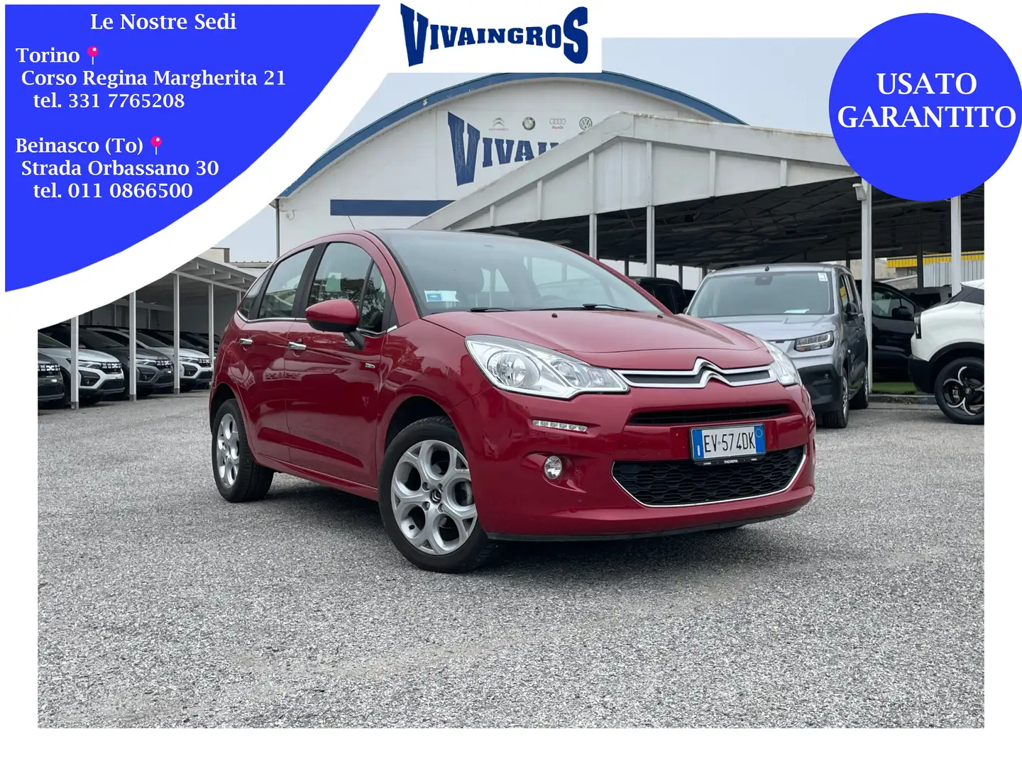 Citroen C3 1.4 Exclusive Gpl 95CV / IDEALE PER NEOPATENTATI Rosso - 1