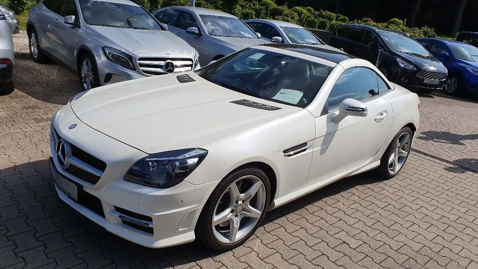 Mercedes-Benz SLK 200 SLK Roadster SLK 200 AMG Line Navi Leder Wit - 2
