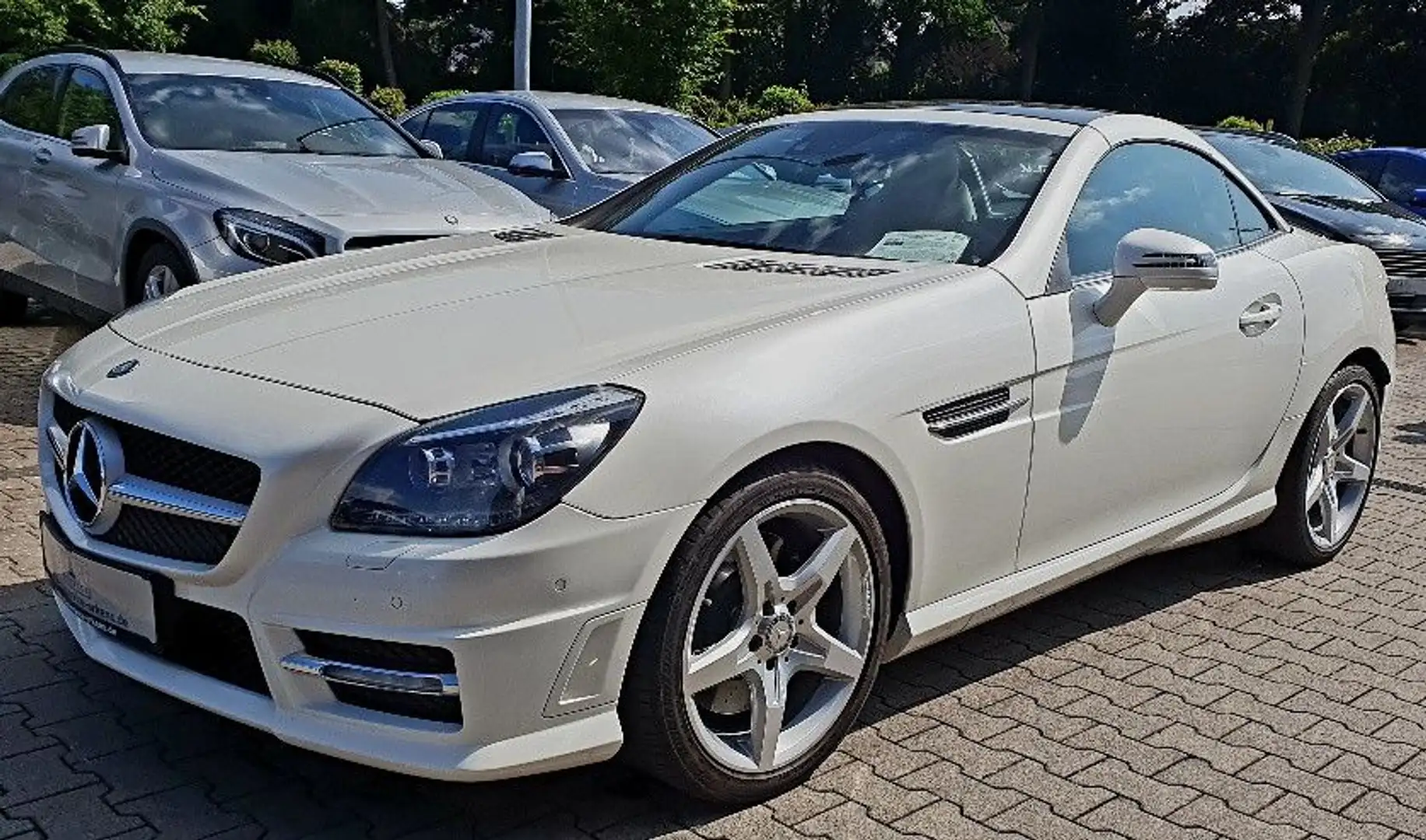 Mercedes-Benz SLK 200 SLK Roadster SLK 200 AMG Line Navi Leder Wit - 1