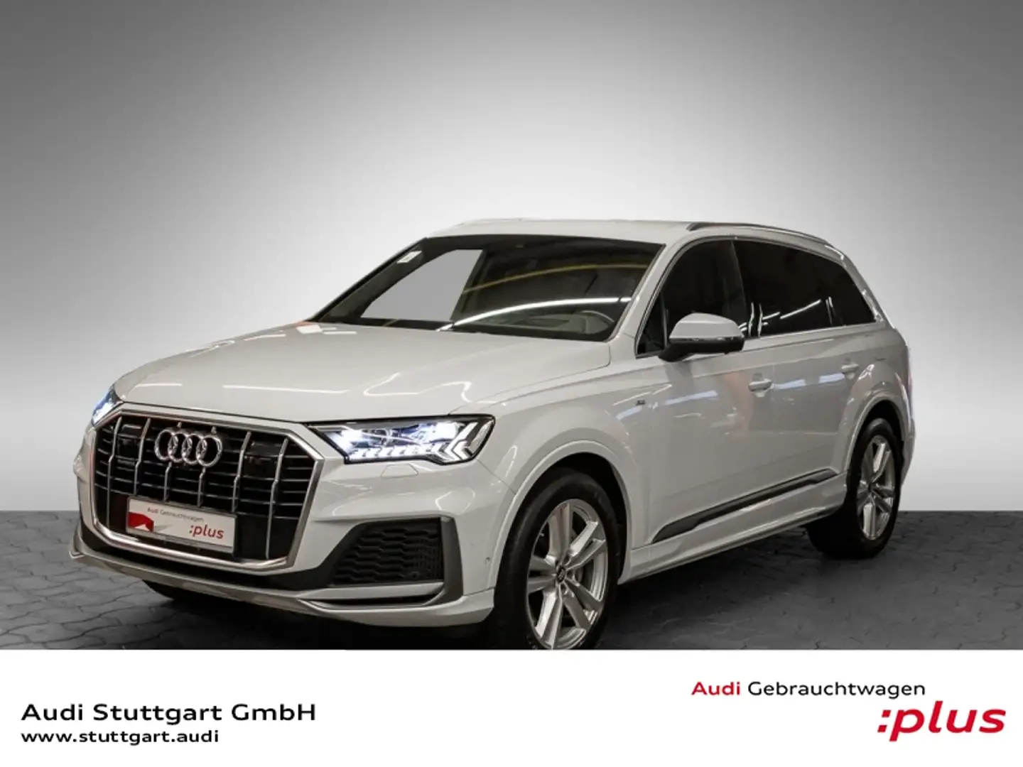 Audi Q7 55 TFSI e quattro S line Matrix AIR HuD AHK Weiß - 1
