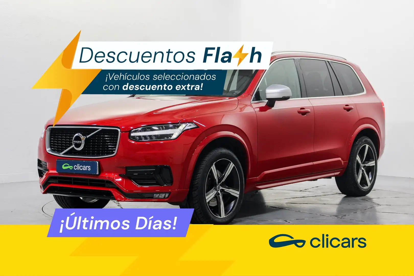 Volvo XC90 D5 R-Design B AWD 235 Aut. Rojo - 1