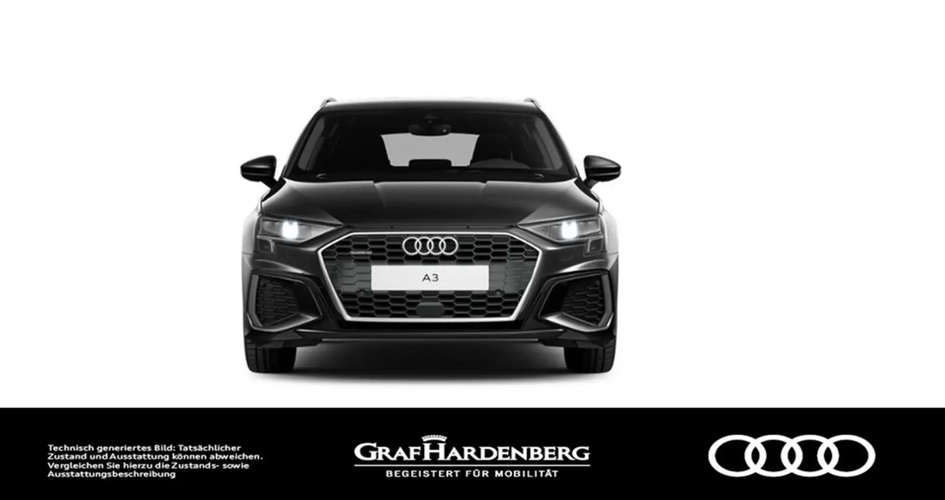 Audi A3 Sportback 40 TFSI quattro S line Navi AHK Noir - 2