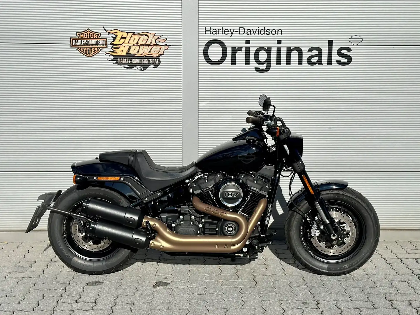 Harley-Davidson Softail Euro4, Rinehart Exhaust Schwarz - 1