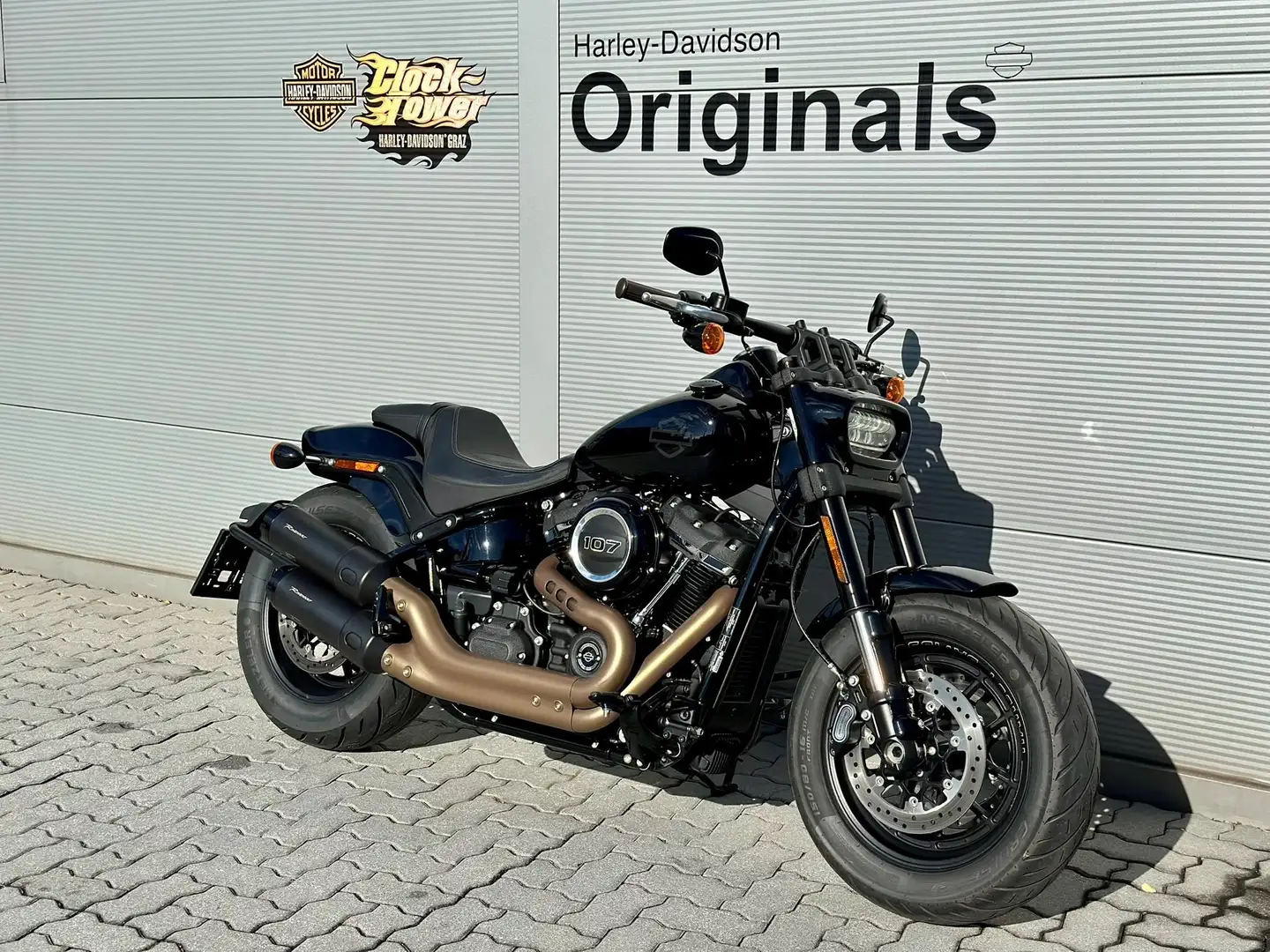 Harley-Davidson Softail Euro4, Rinehart Exhaust Schwarz - 2
