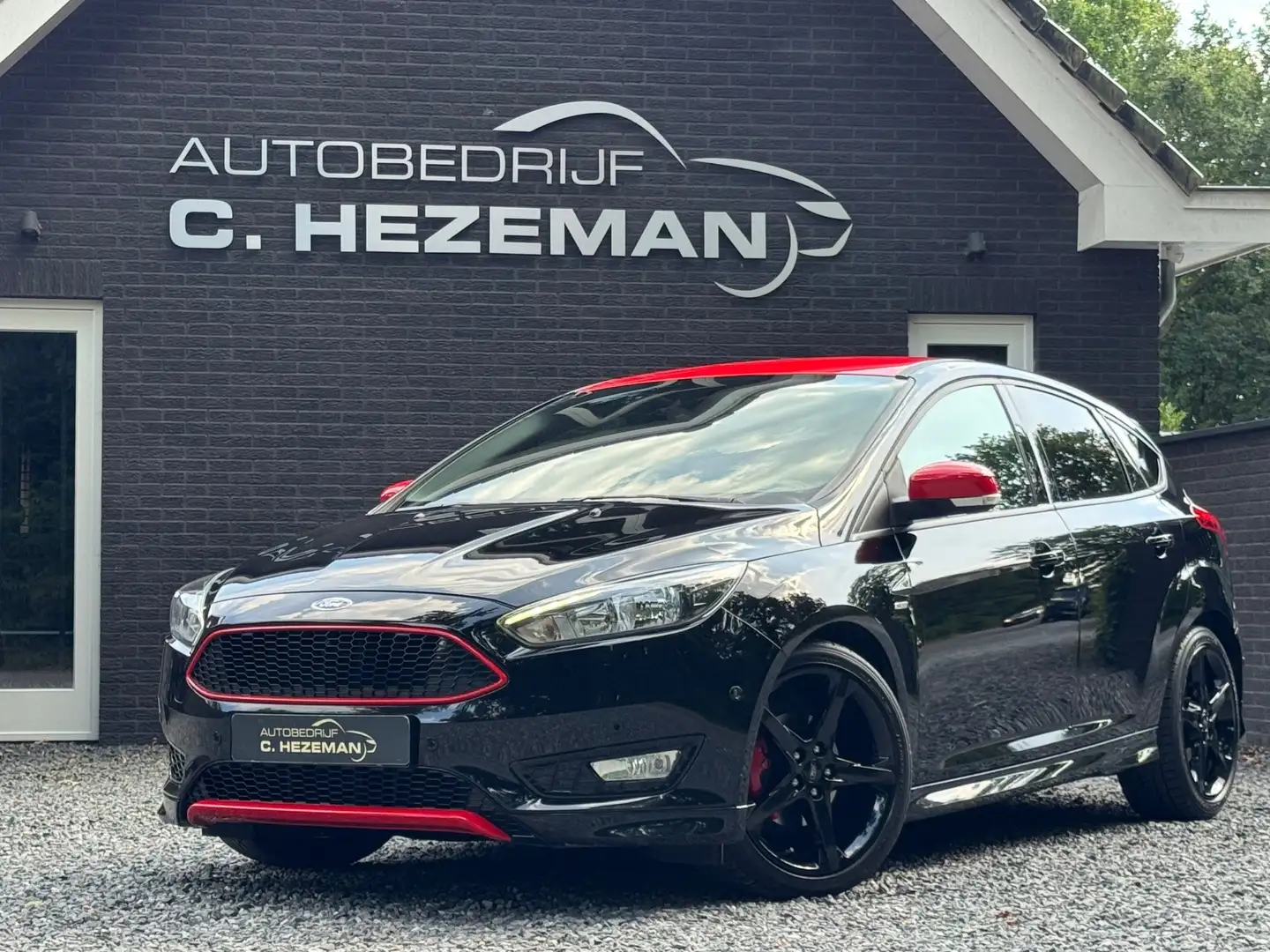 Ford Focus 1.0 125PK ST-Line BLACK/RED EDITION CRUISE NAVI UN Noir - 1