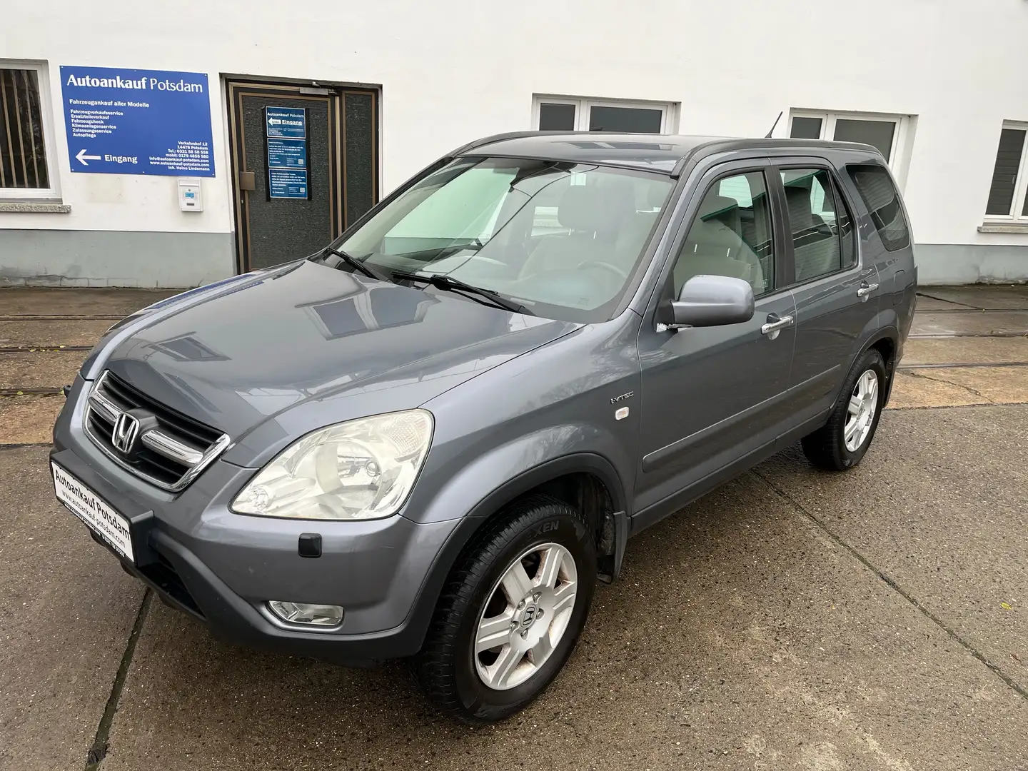 Honda CR-V ES, Klimaaut., Leder, Allwetter, TÜV neu Grau - 1