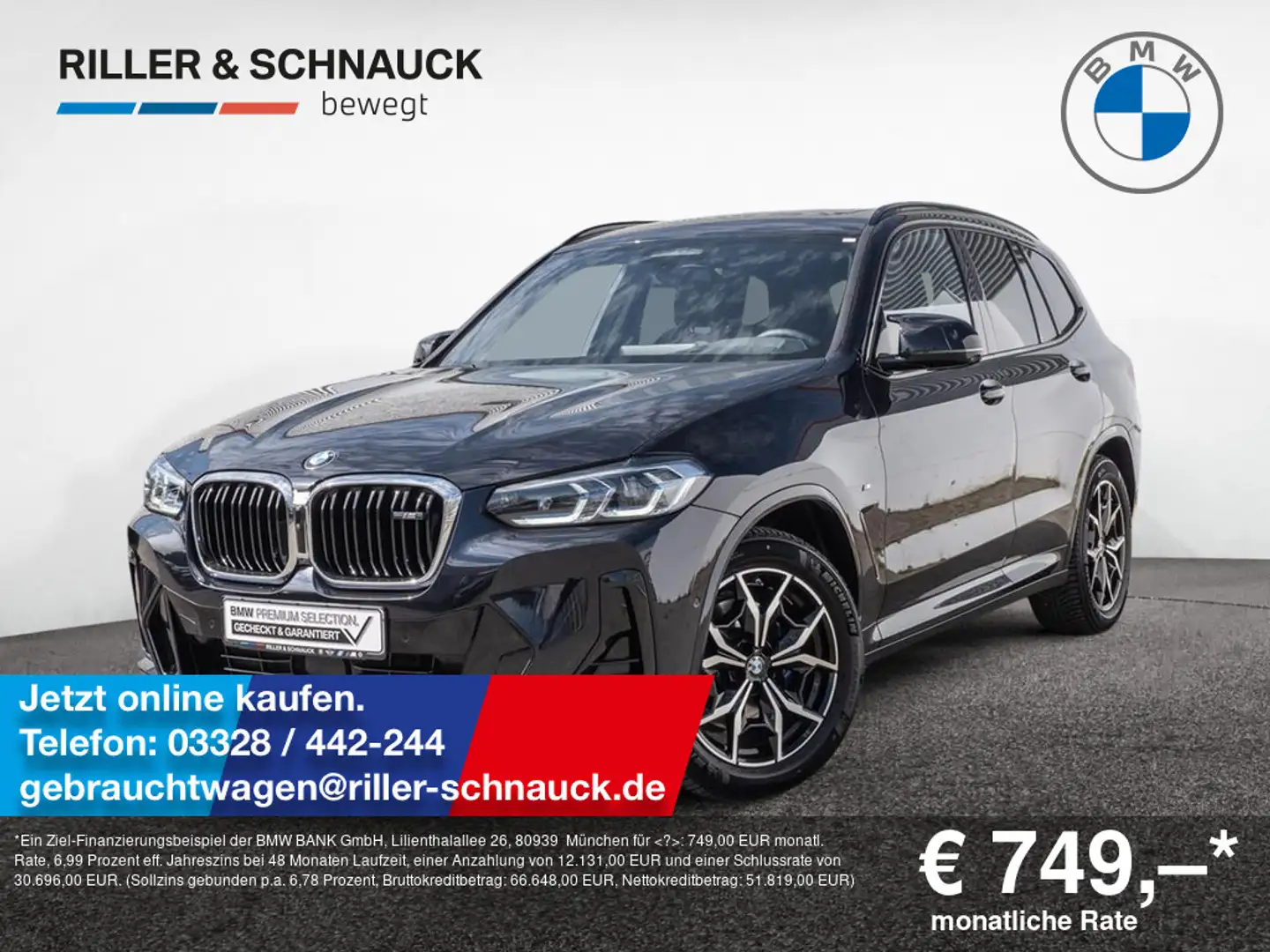 BMW X3 M 40d STANDHZG+AHK+PANO+LASER Schwarz - 1