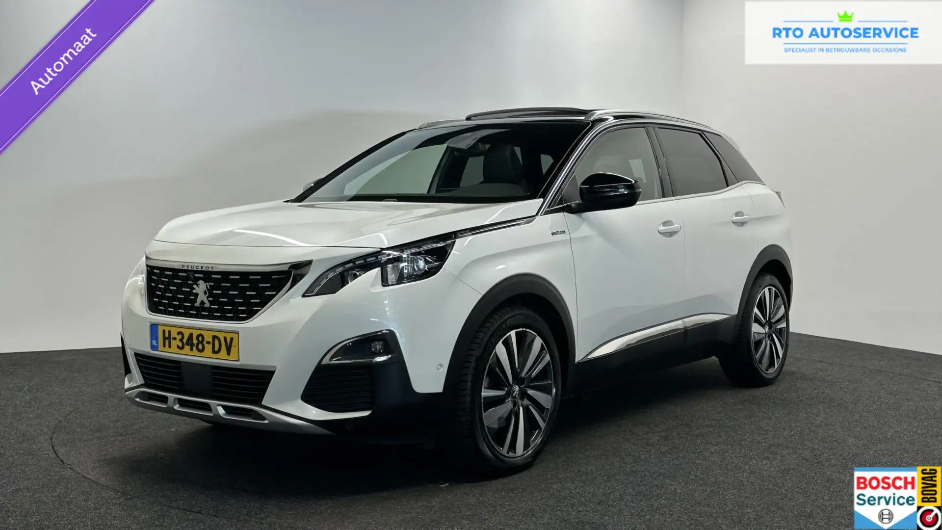 Peugeot 3008 1.2 PureTech GT Line Avantage PANO TREKHAAK LM ECC Wit - 1