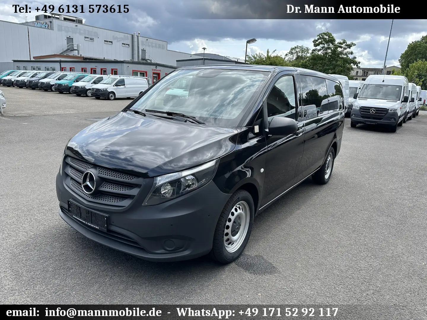 Mercedes-Benz Vito 116 CDI Pro lang 9G-tronic Nav PDC Negro - 1