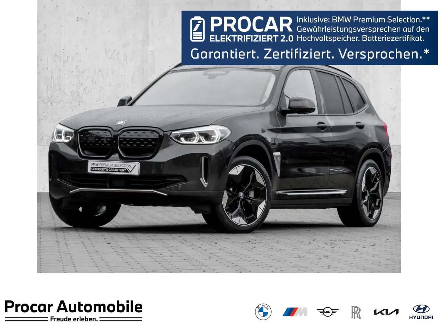 BMW iX3 IMPRESSIVE+H/K+HuD+PANO+DA PROF+360° Gris - 1