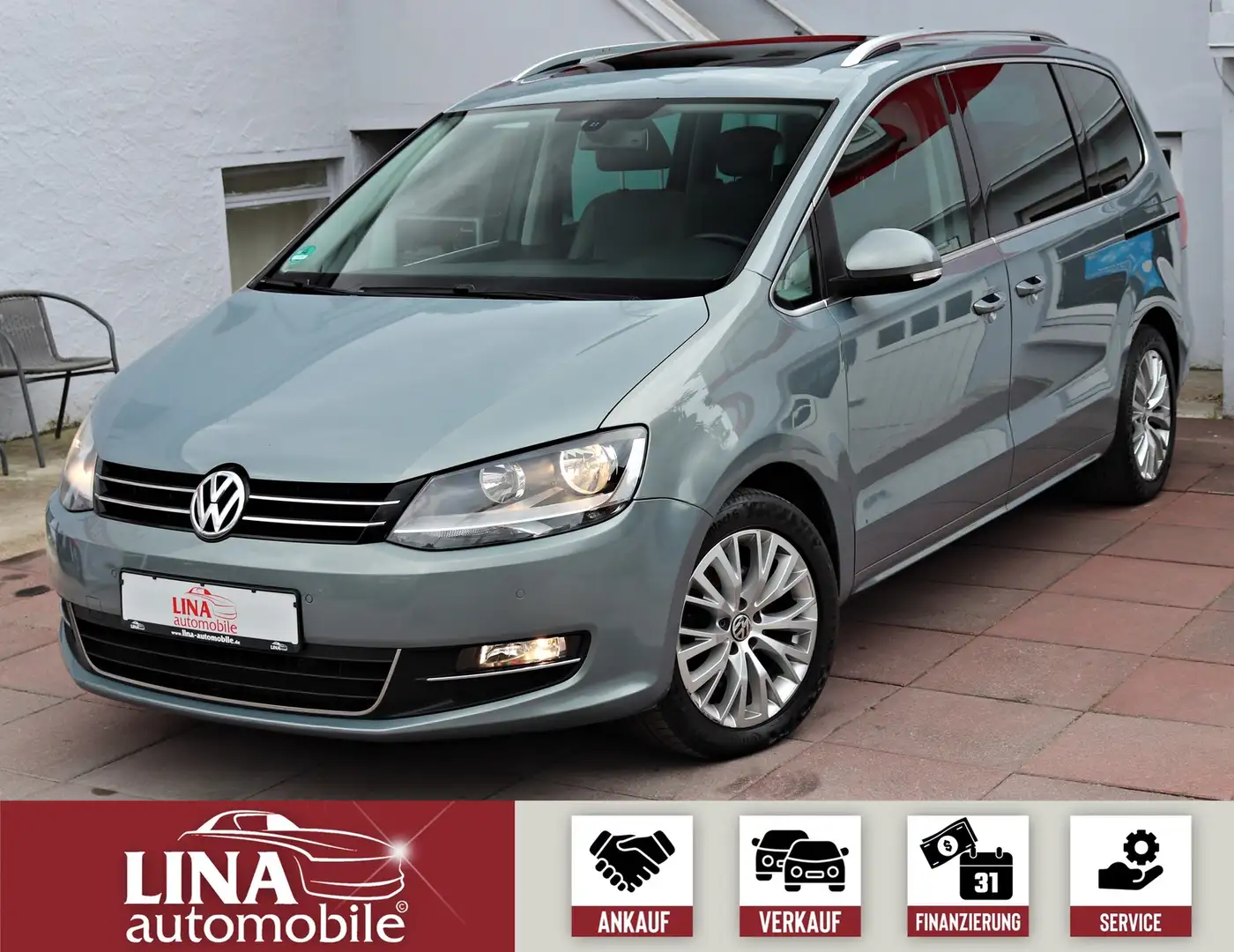 Volkswagen Sharan 2.0 TDI Highline 7SITZE*PANO*Kamera*Navi Gris - 1
