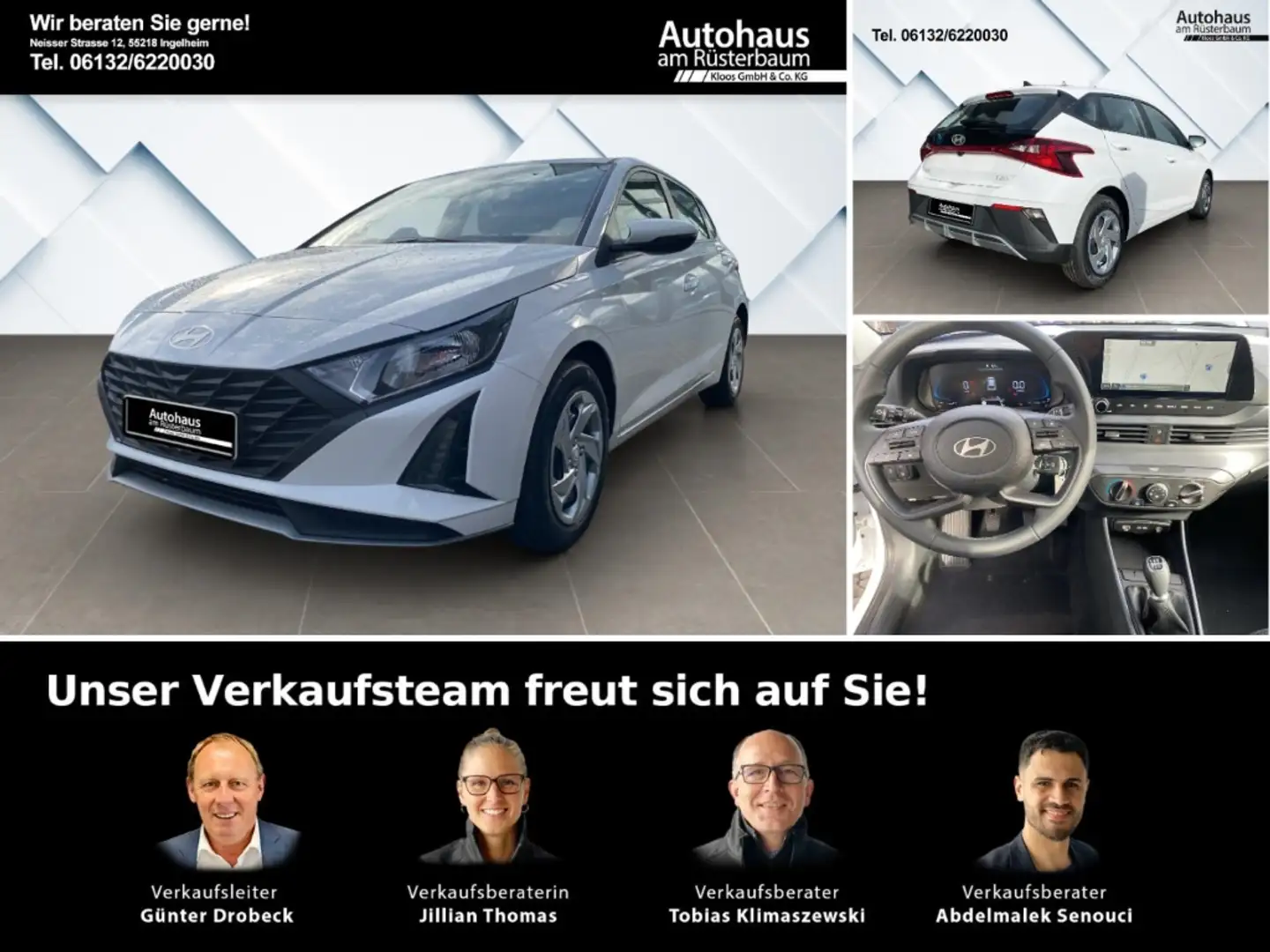 Hyundai i20 Select FL (MY25) 1.2 Funktionspaket Navi Apple Car Weiß - 1