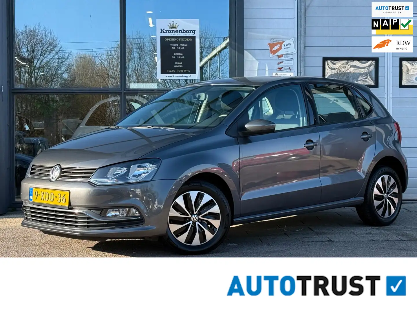 Volkswagen Polo 1.4 TDI Comfortline, AUTOMAAT, NAP, CRUISECR Gris - 1