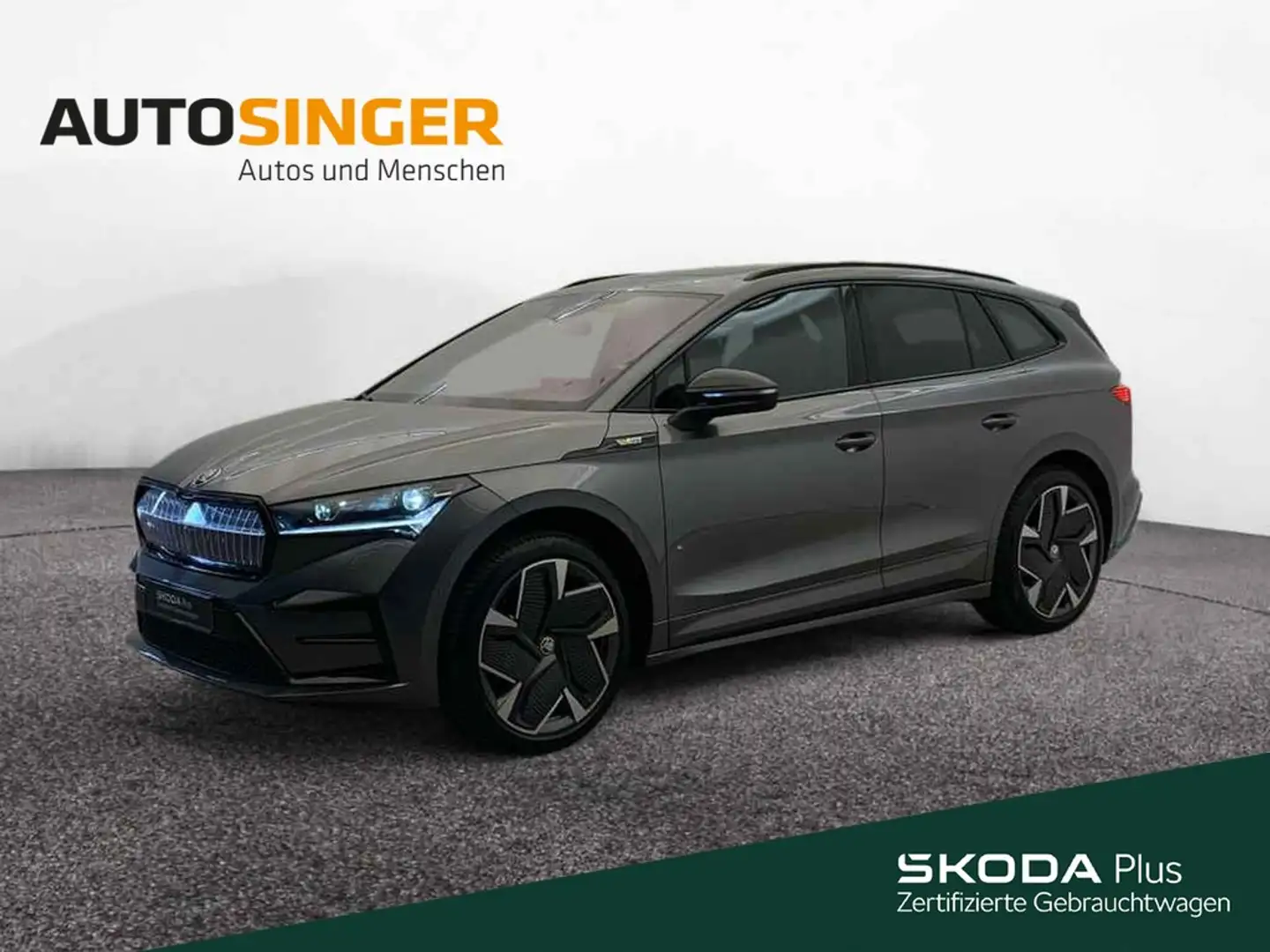 Skoda Enyaq RS *WÄRME*MATRIX*PANO*MASSAGE*AHK*360*NAV* Сірий - 1