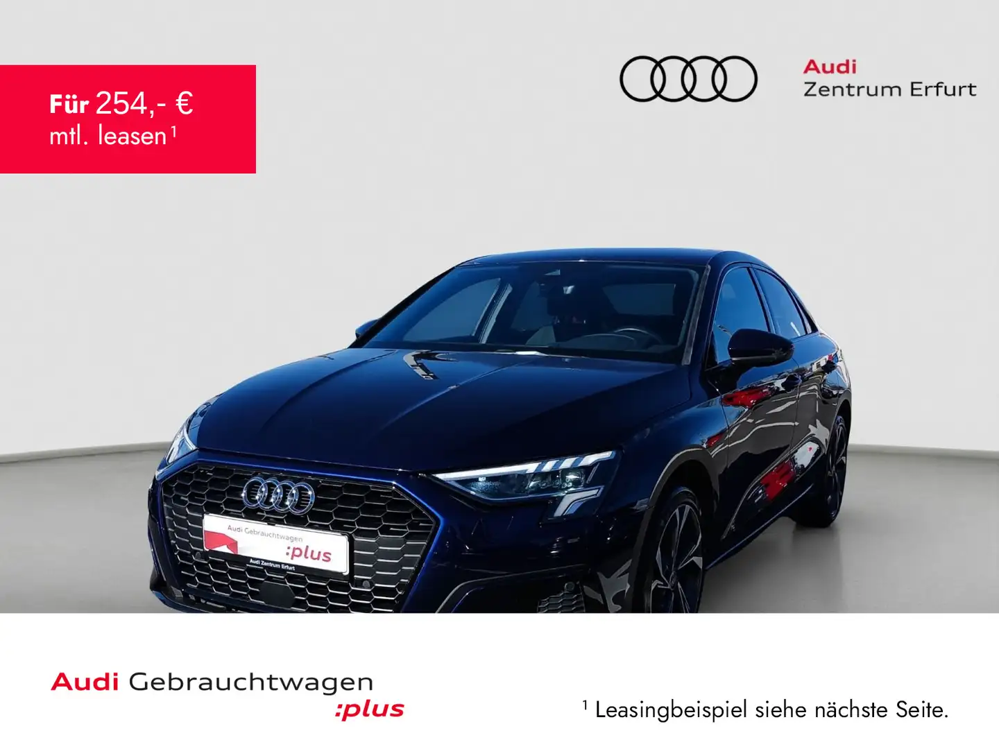 Audi A3 30 TFSI S-tronic advanced AHK Tempo Blau - 1
