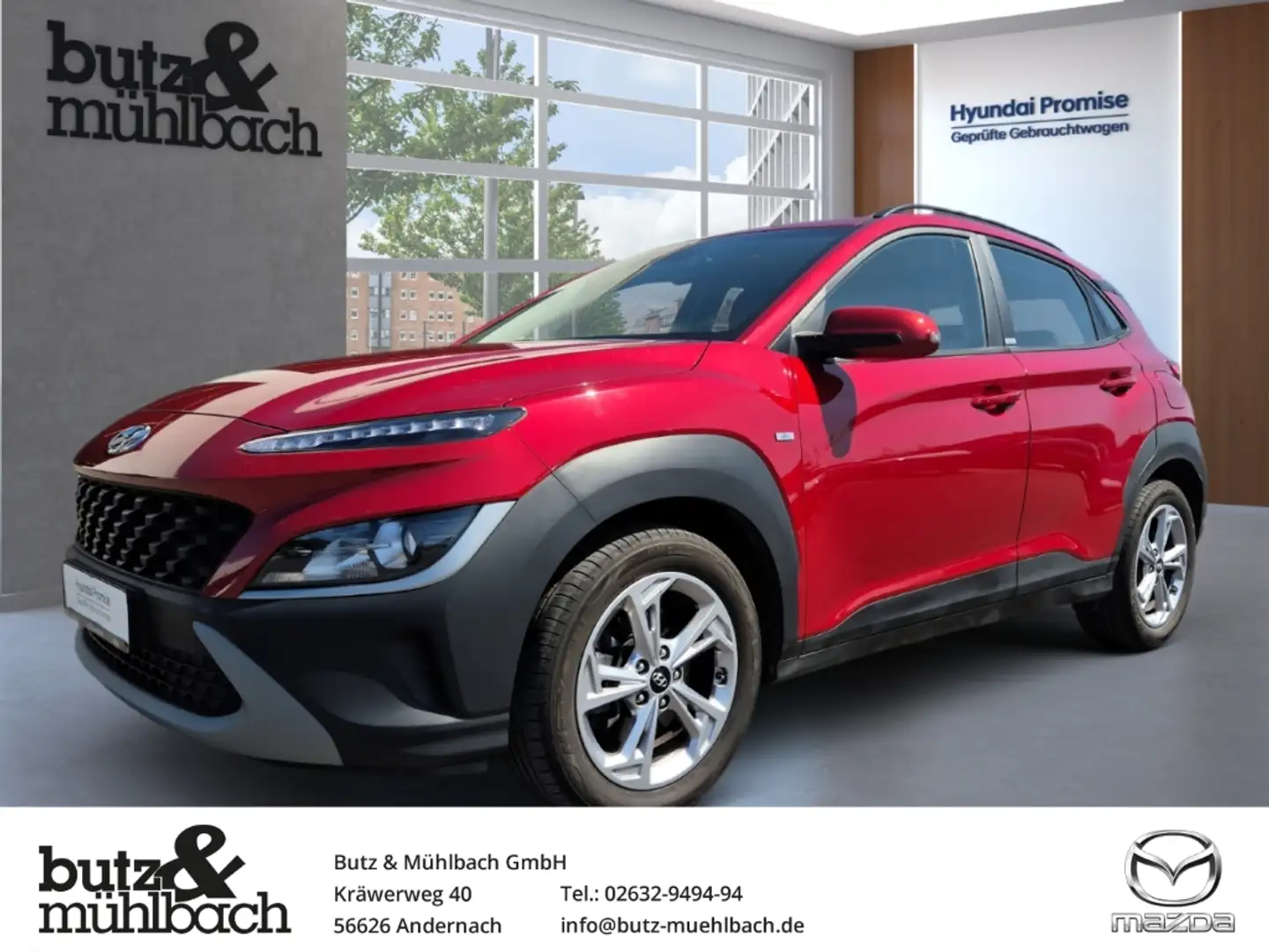 Hyundai KONA Trend Mild-Hybrid 2WD 1.0 T-GDI EU6d Red - 1