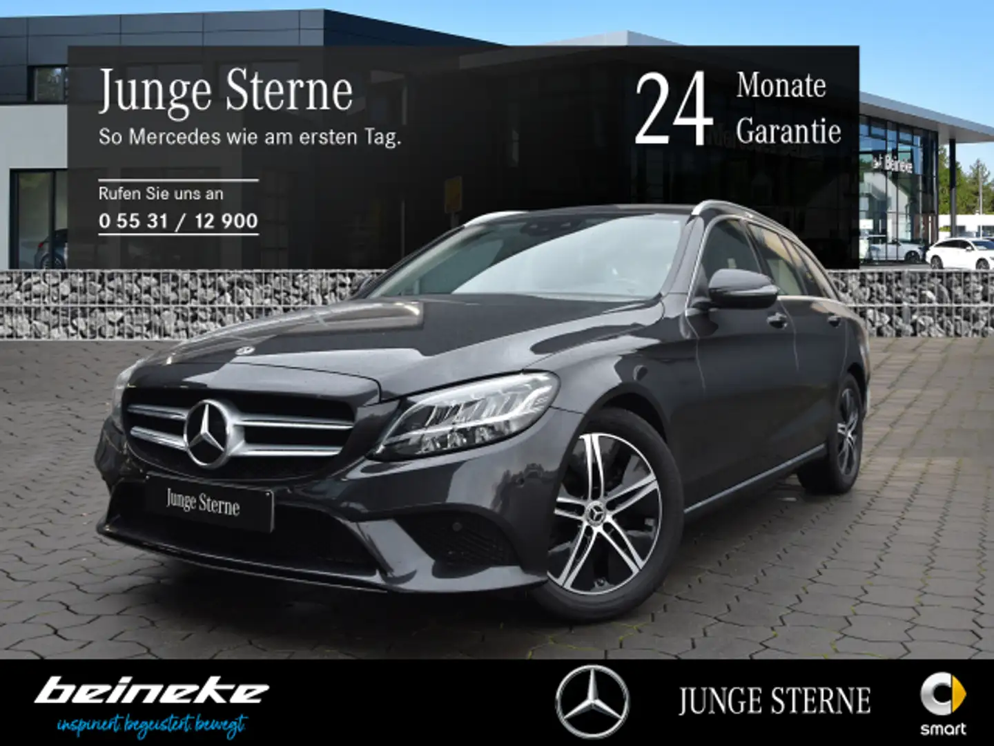 Mercedes-Benz C 220 C 220 d T Avantgarde AHK LED Kamera Totw Ambi SH Grau - 1