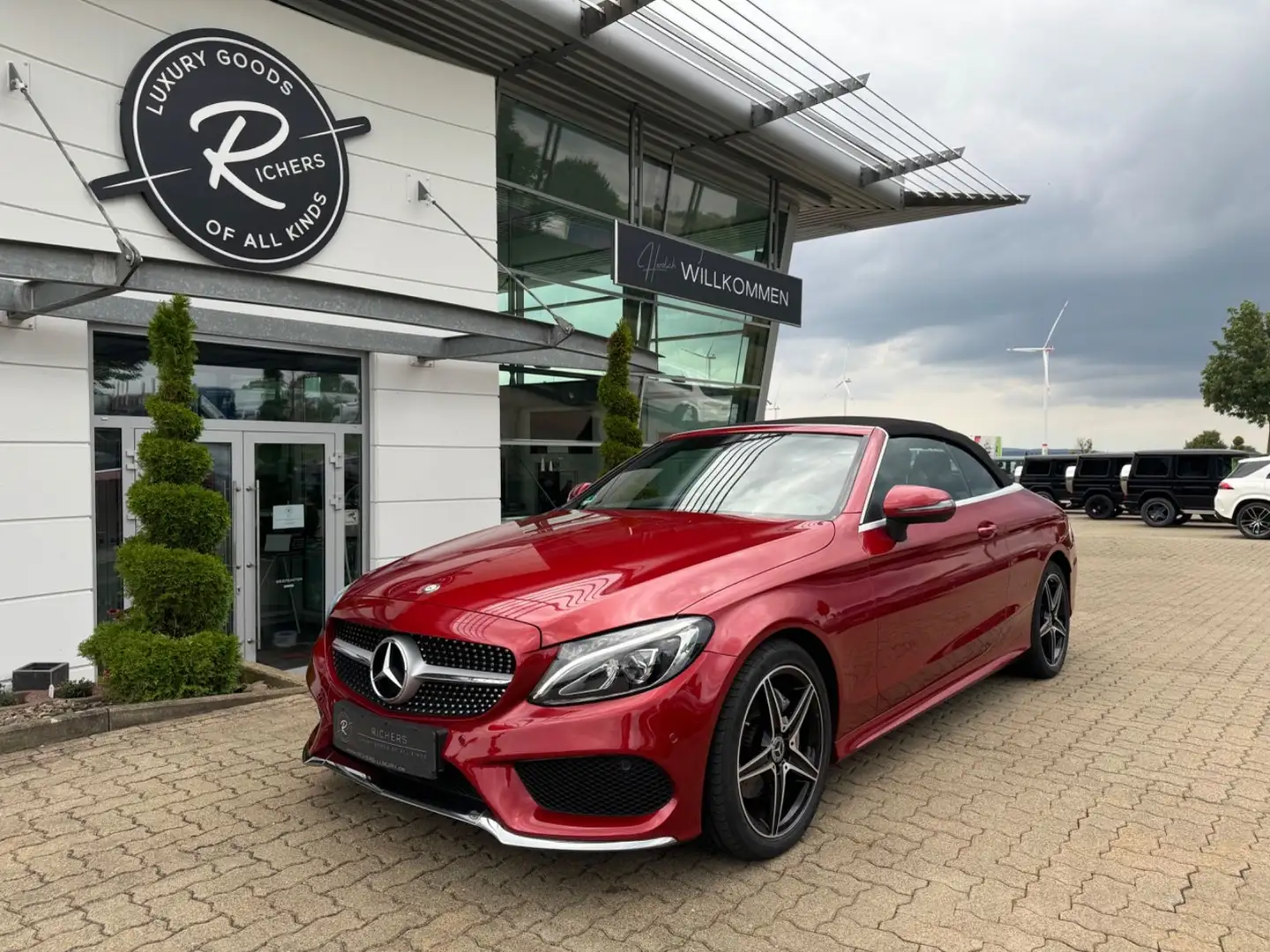 Mercedes-Benz C 180 C -Klasse Cabrio C 180 AMG LINE Rosso - 1
