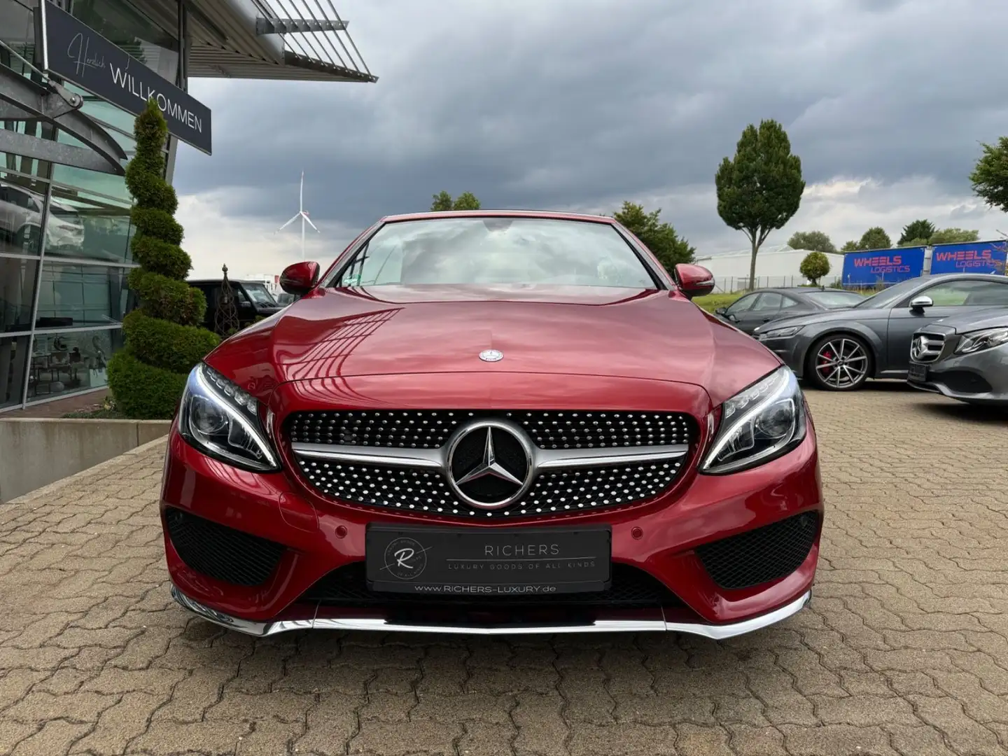 Mercedes-Benz C 180 C -Klasse Cabrio C 180 AMG LINE Rosso - 2