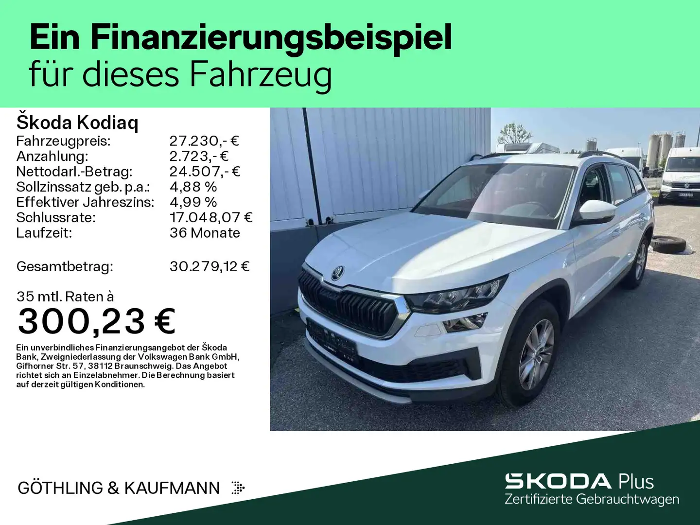 Skoda Kodiaq Ambition 2.0 TDI DSG*NAVI*360*SHZ*SideAss Weiß - 2