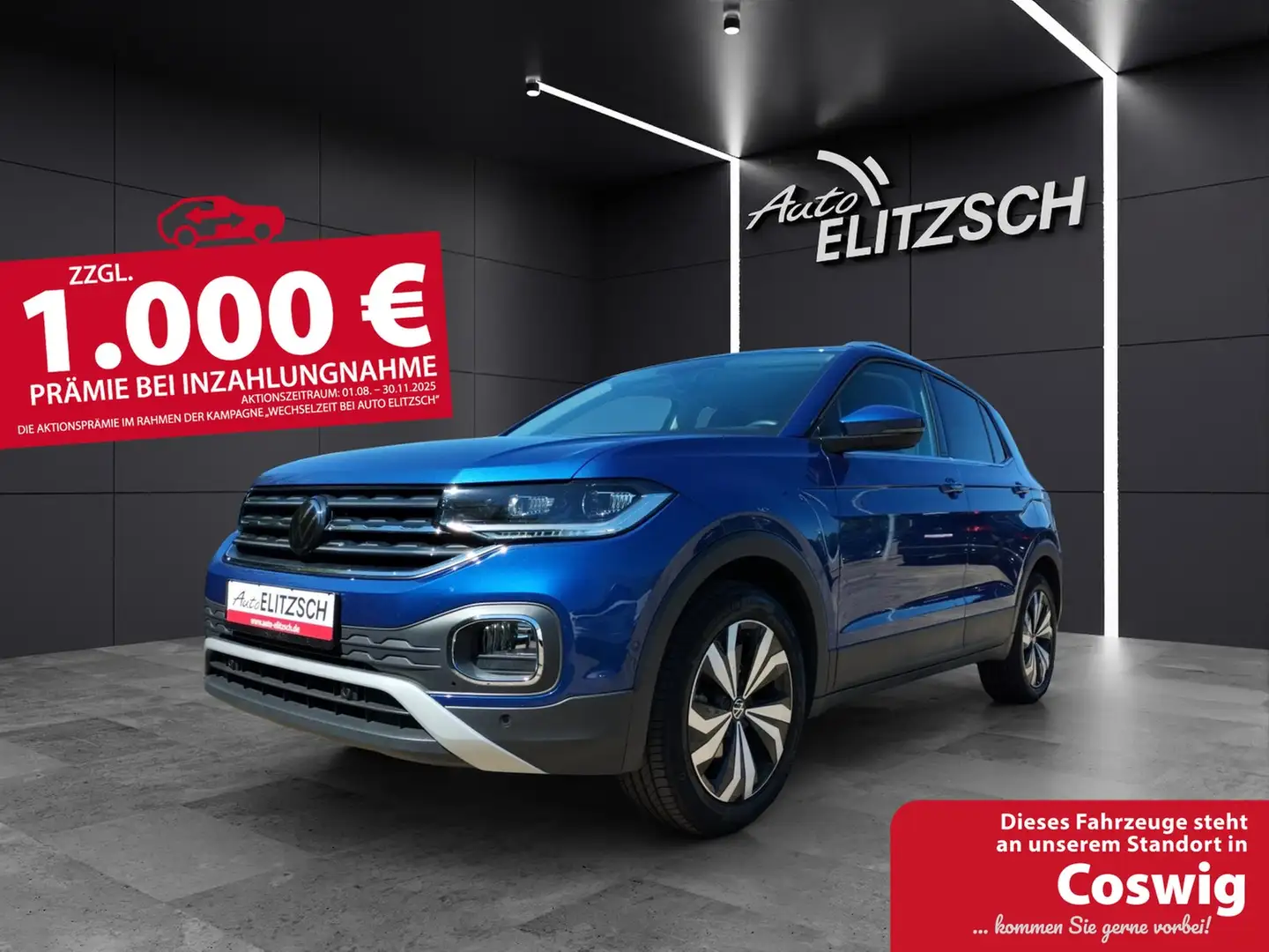 Volkswagen T-Cross Style DSG LED ACC Navi Kamera Keyless Blau - 1