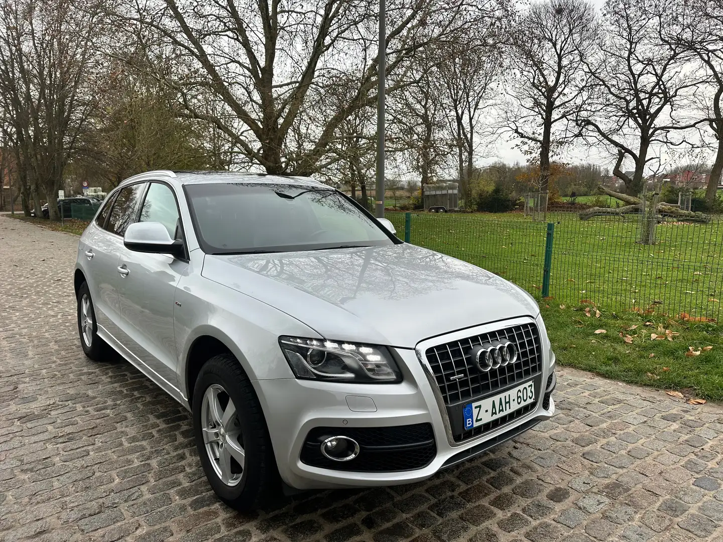 Audi Q5 Q5 2.0 TDi Quattro S line S Tronic Argent - 1