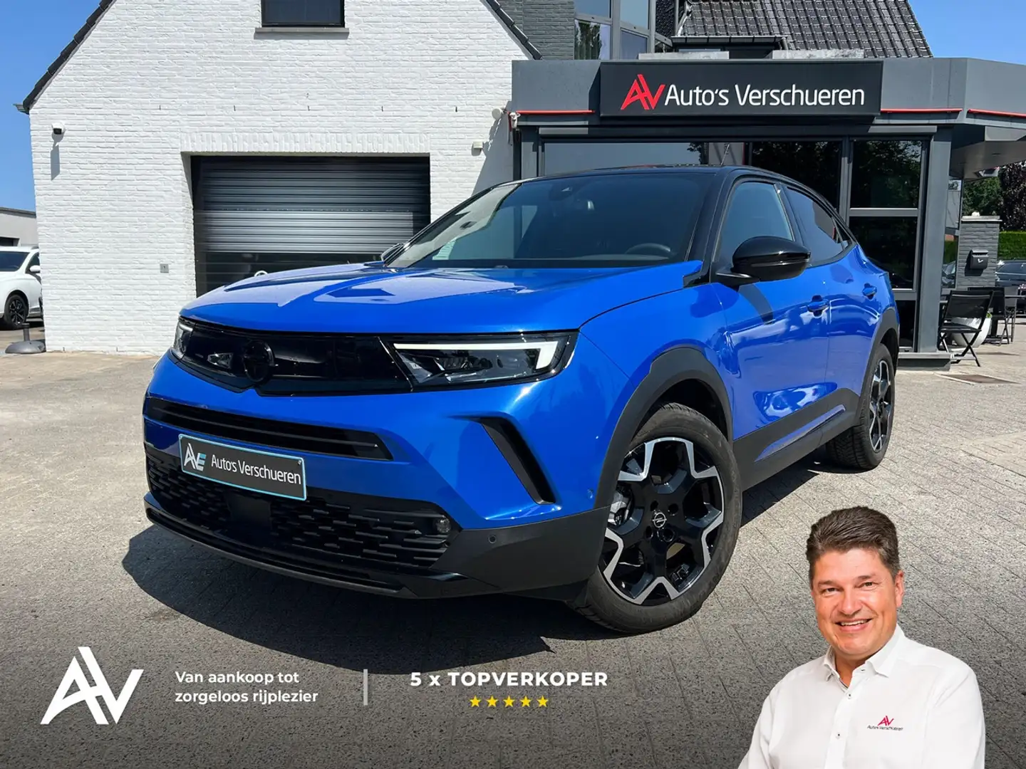 Opel Mokka-E Ultimate 50 kWh ** Camera | ACC | Zetelverw. Bleu - 1