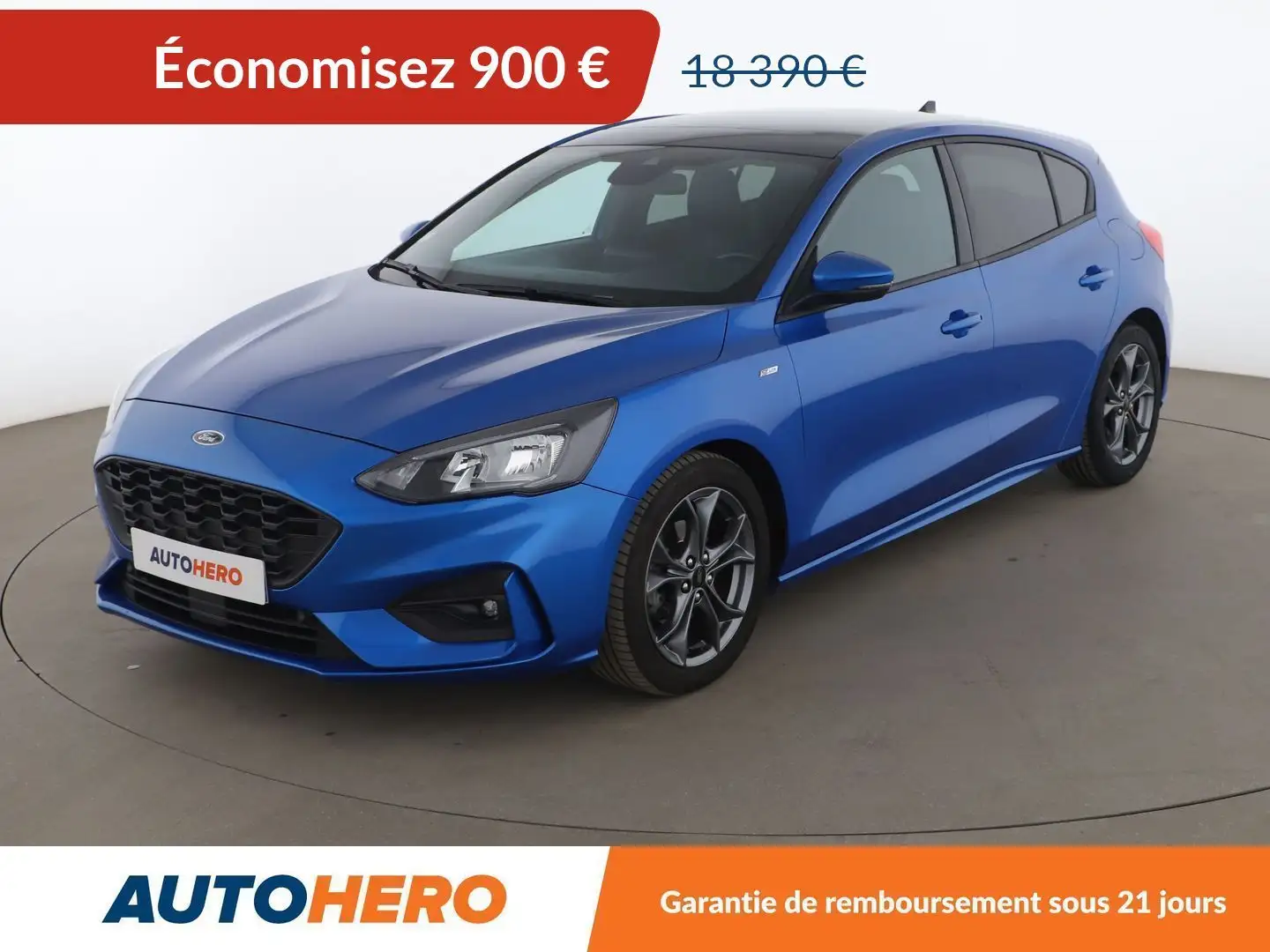 Ford Focus 1.0 EcoBoost ST Line Auto Bleu - 1