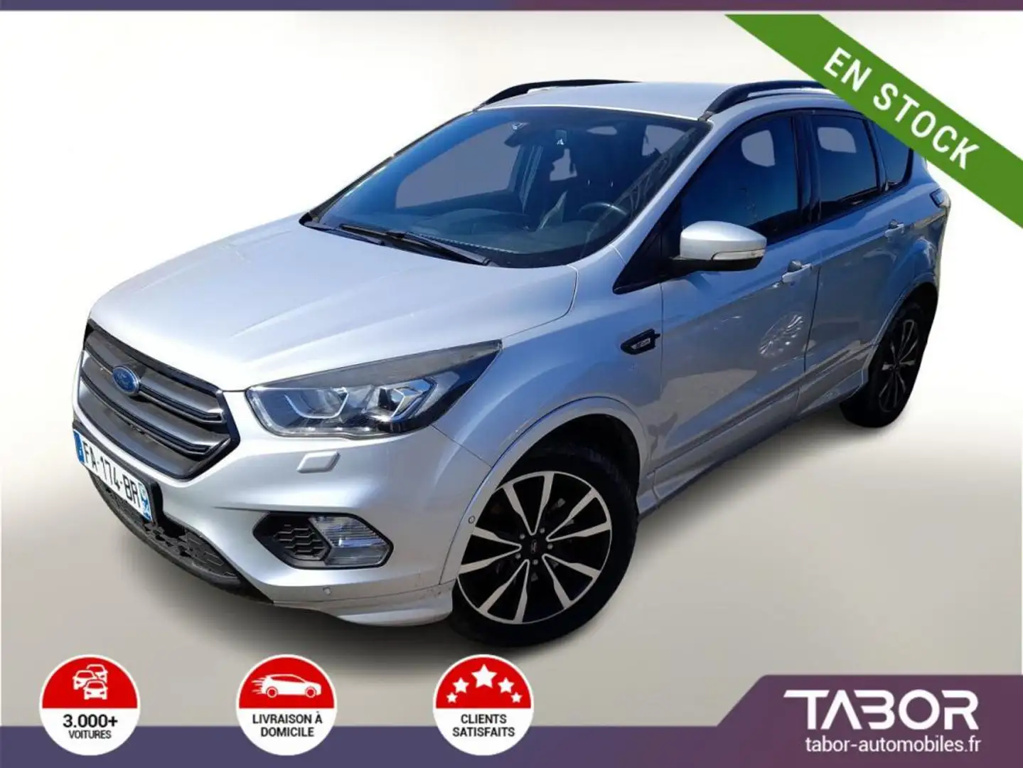 Ford Kuga 2.0 TDCi 150 ST-Line Nav SHZ PDC Argent - 1