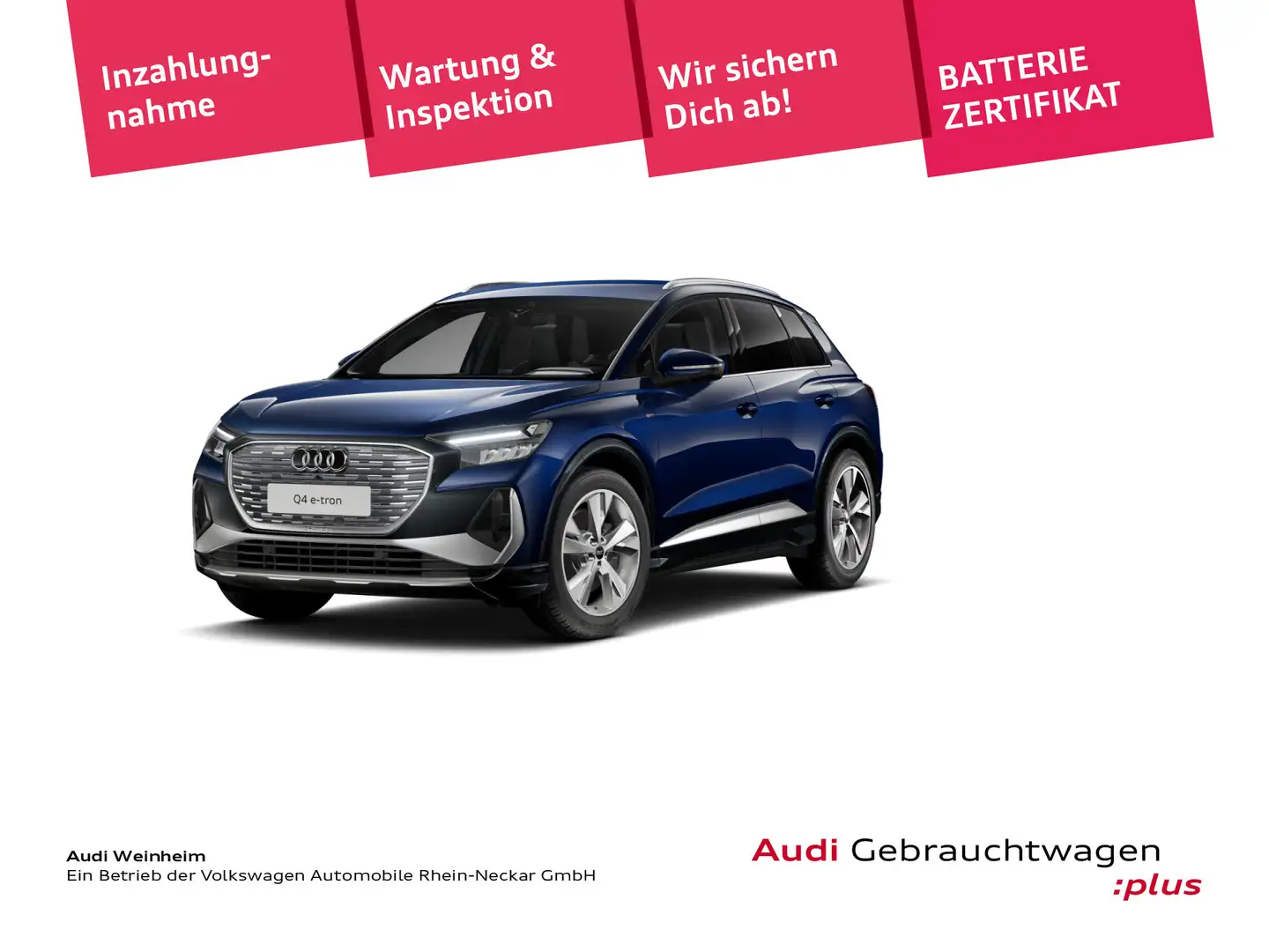 Audi Q4 e-tron 40 S line LED Virtual MMI plus PDC Amb Blau - 1