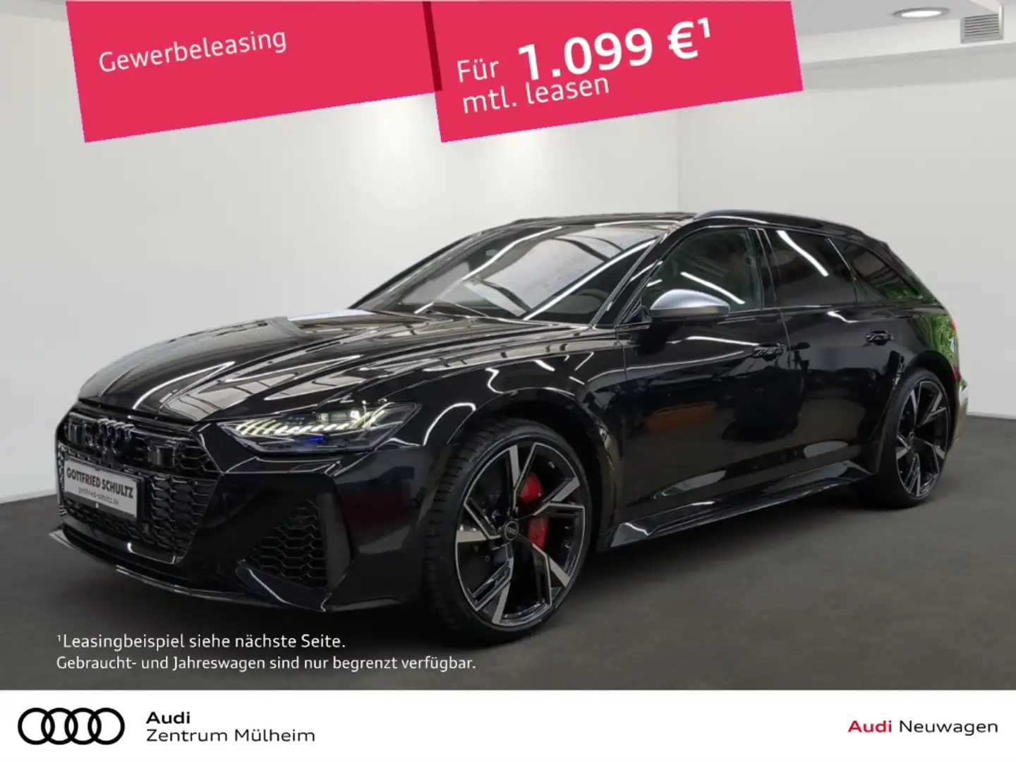 Audi RS6 Avant TFSI quattroRS-Dynamikpaket plus 305 km/h St Zwart - 1