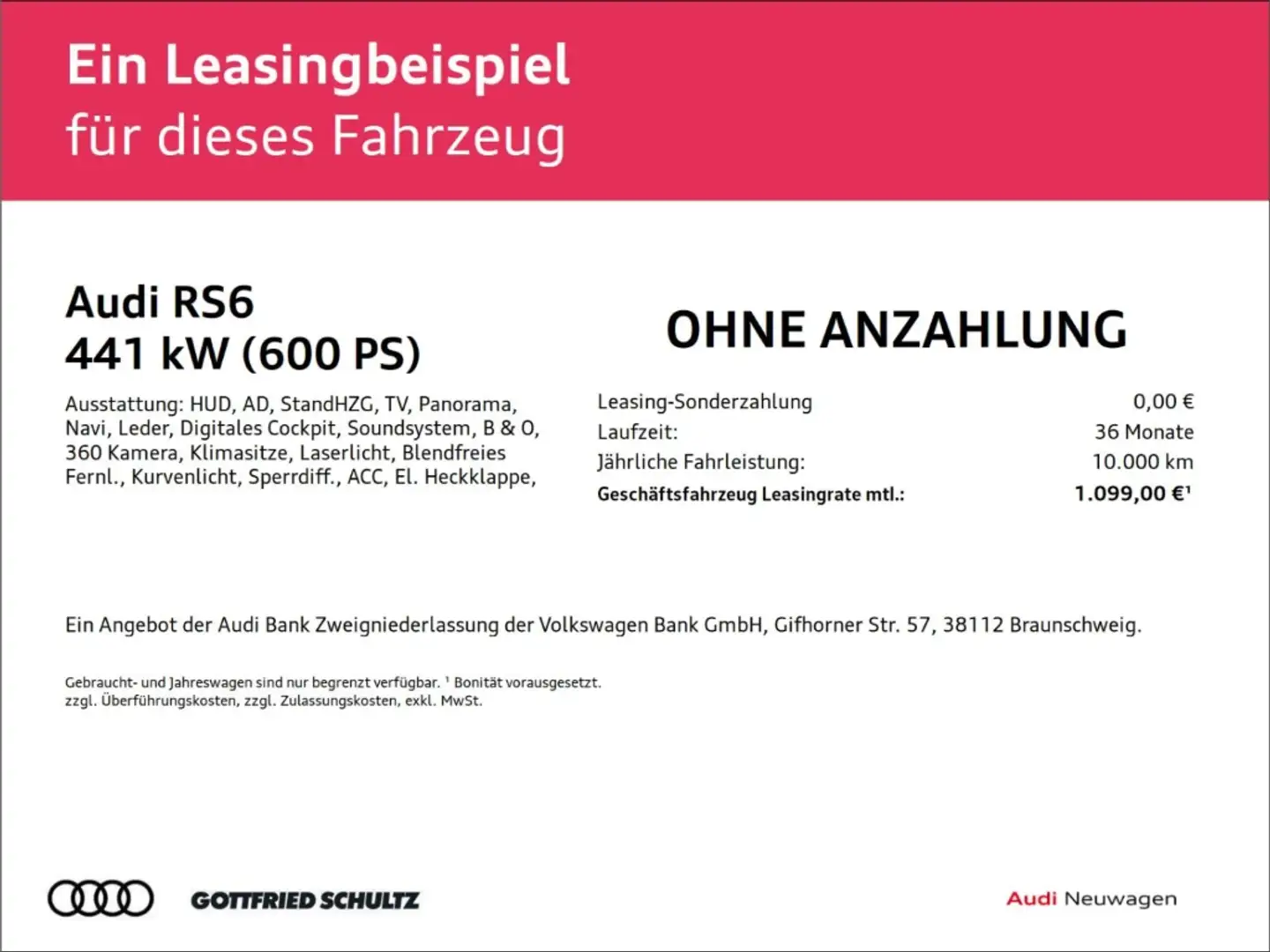 Audi RS6 Avant TFSI quattroRS-Dynamikpaket plus 305 km/h St Zwart - 2